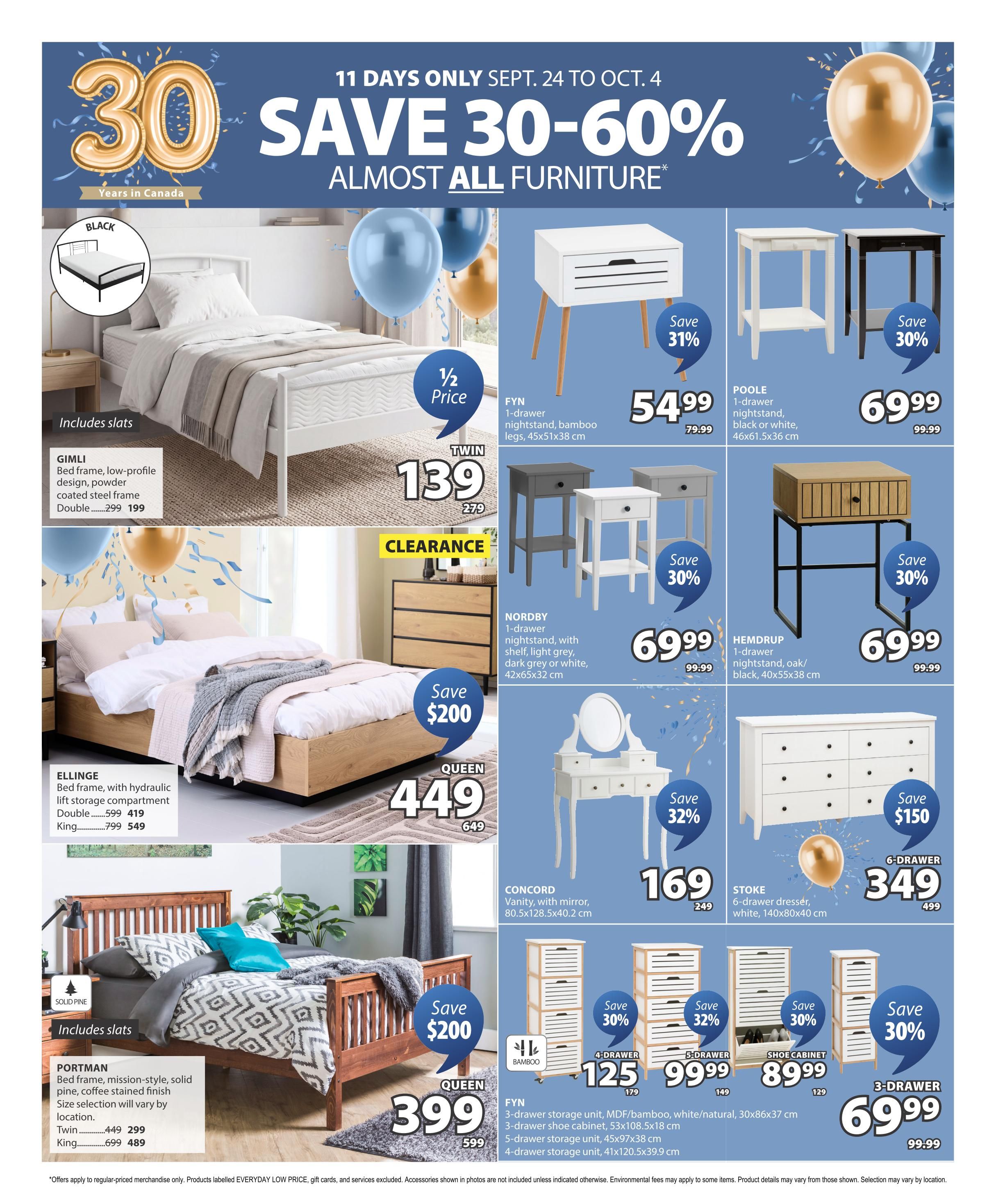 JYSK Flyer September 24 to October 7