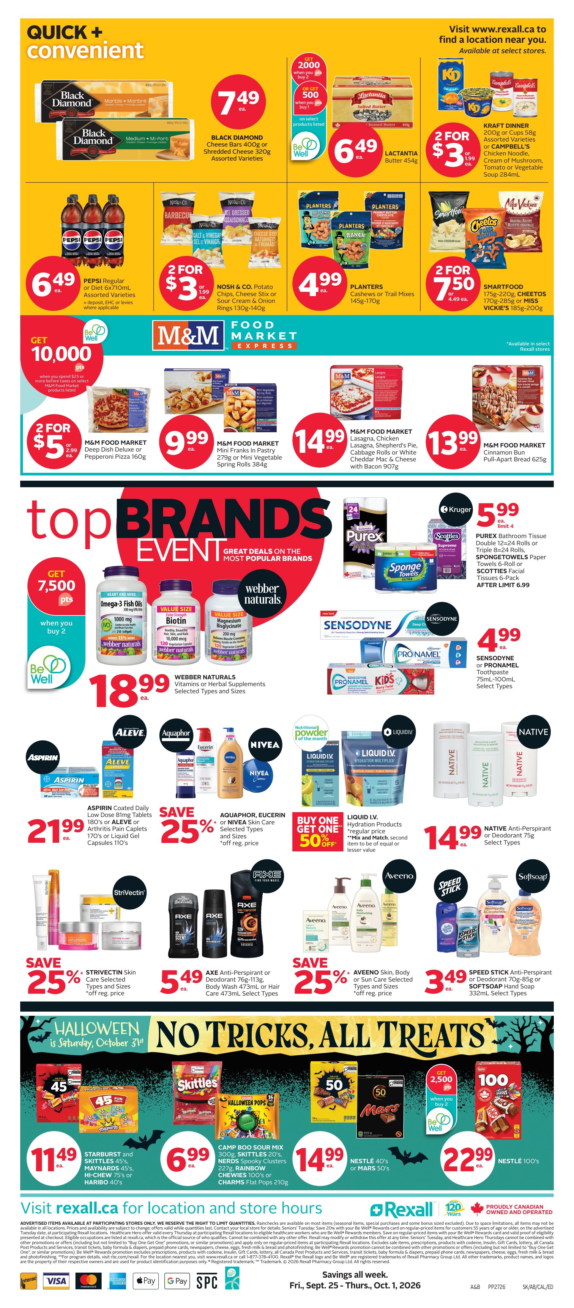 Rexall (AB, SK) Flyer September 25 to October 1