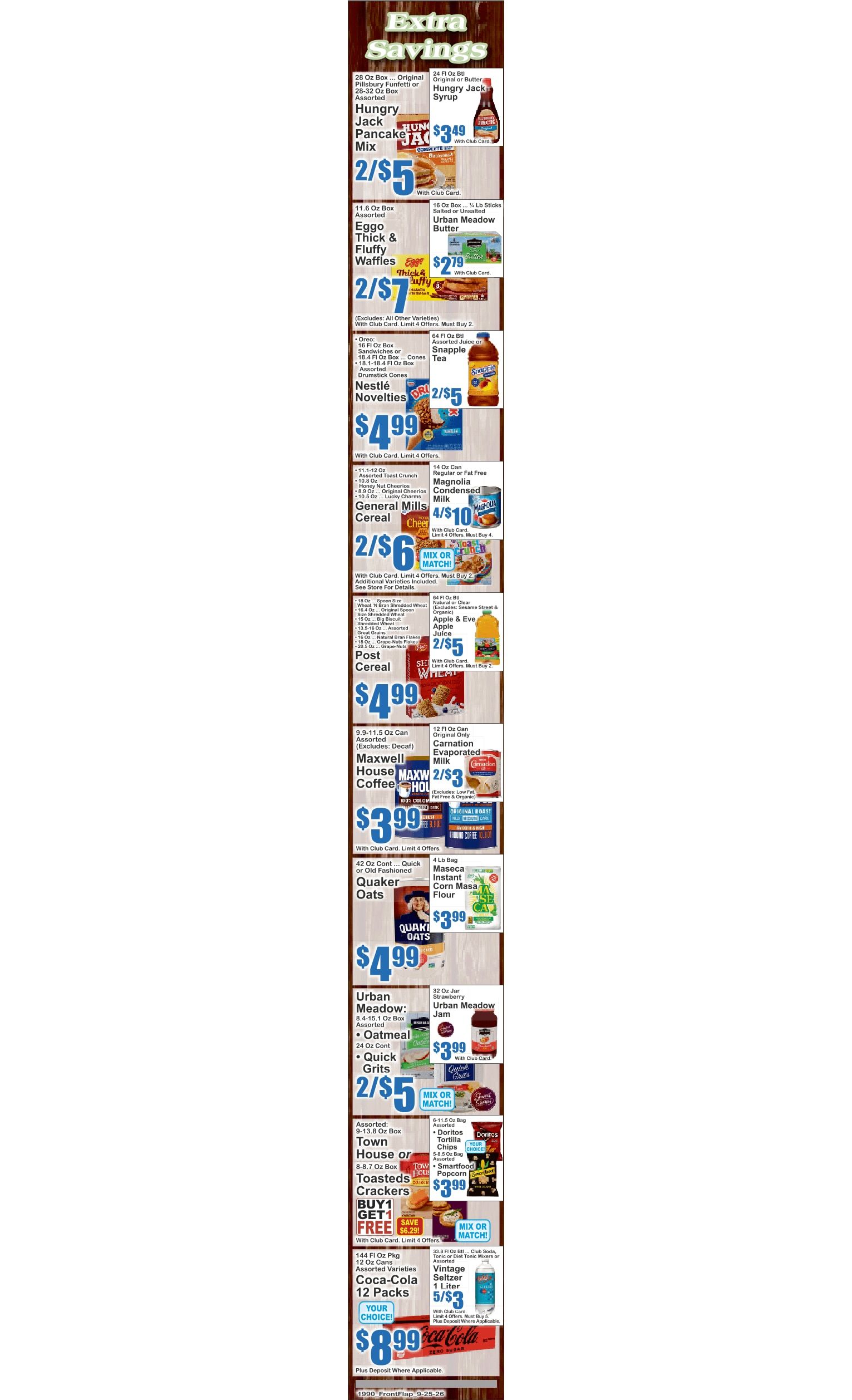 SuperFresh Supermarkets (Irvington, NJ) SuperFresh 09/25 - 10/01 Preview Weekly Ad September 25 - October 1, 2026