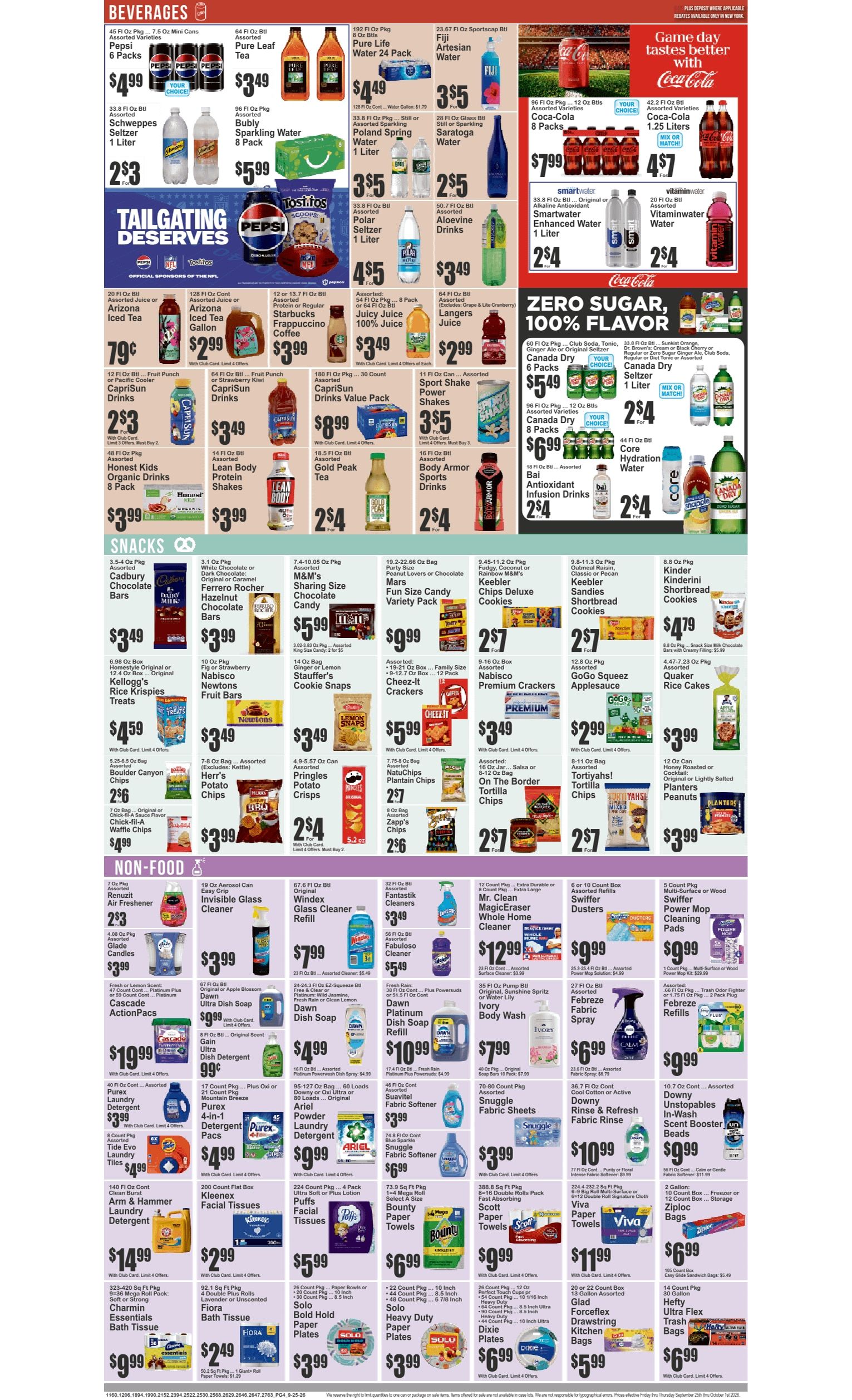 SuperFresh Supermarkets (Irvington, NJ) SuperFresh 09/25 - 10/01 Preview Weekly Ad September 25 - October 1, 2026