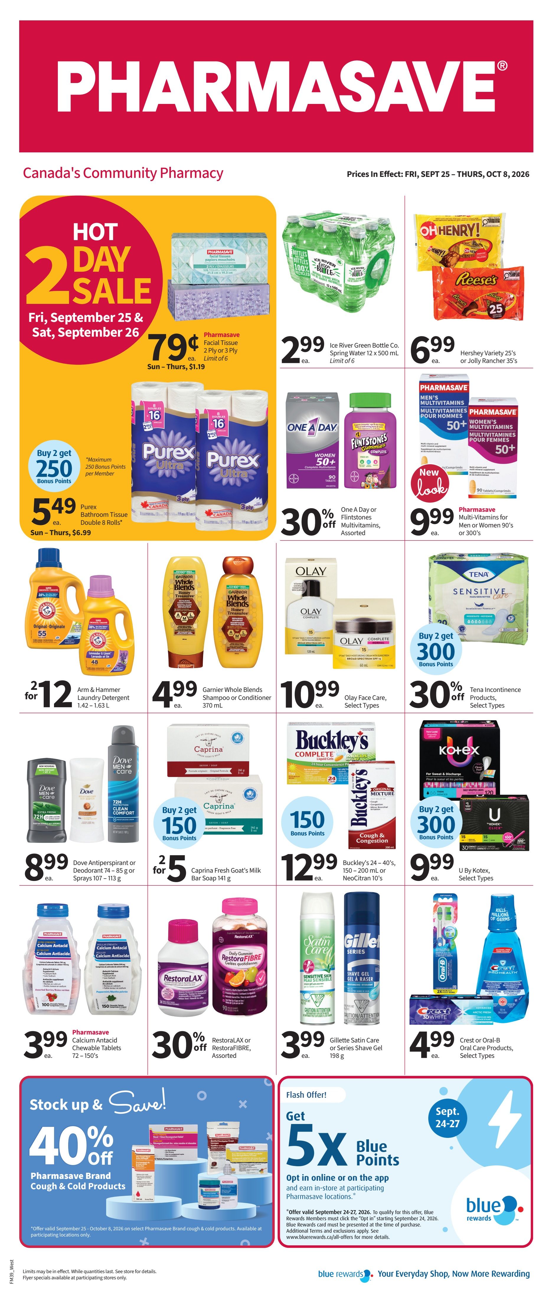 Pharmasave (West) Flyer September 25 to October 8