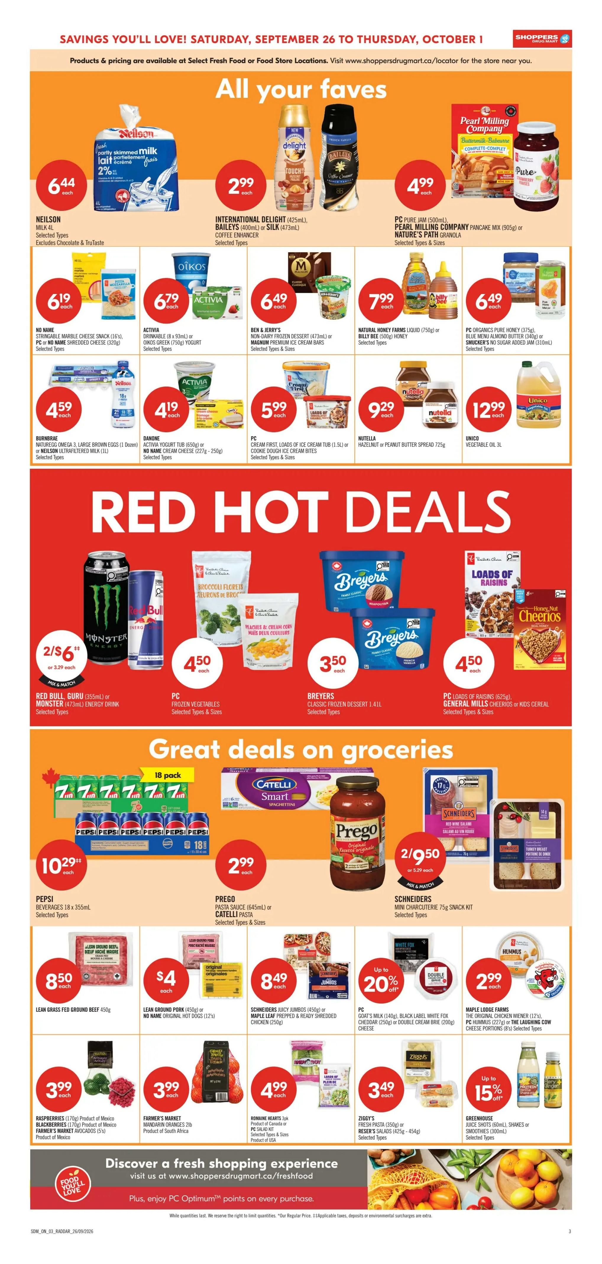 Shoppers Drug Mart (ON) Flyer September 26 to October 1