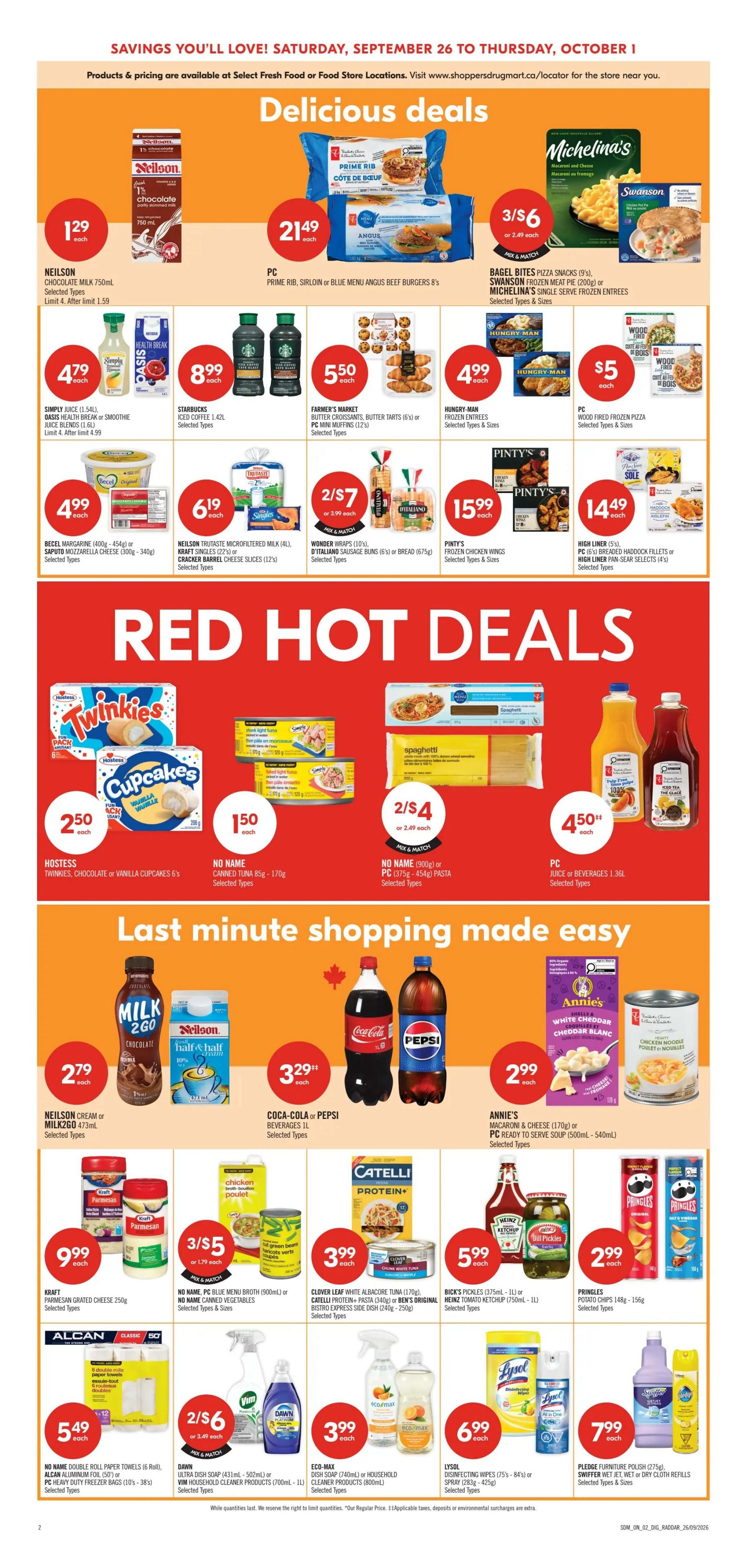 Shoppers Drug Mart (ON) Flyer September 26 to October 1