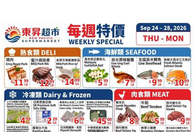 New Pacific Supermarket Flyer September 24 to 28
