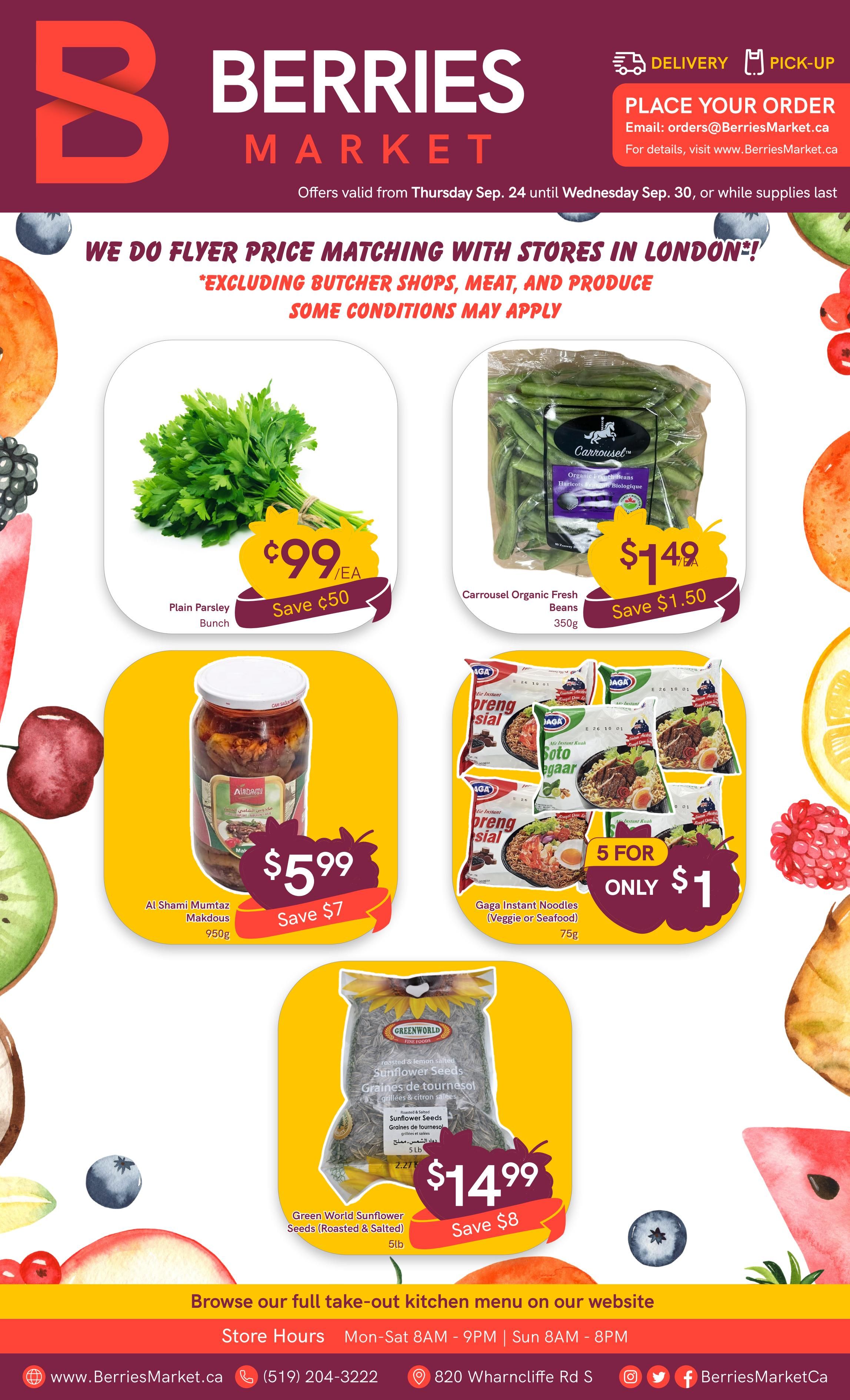 Berries Market Flyer September 24 to 30