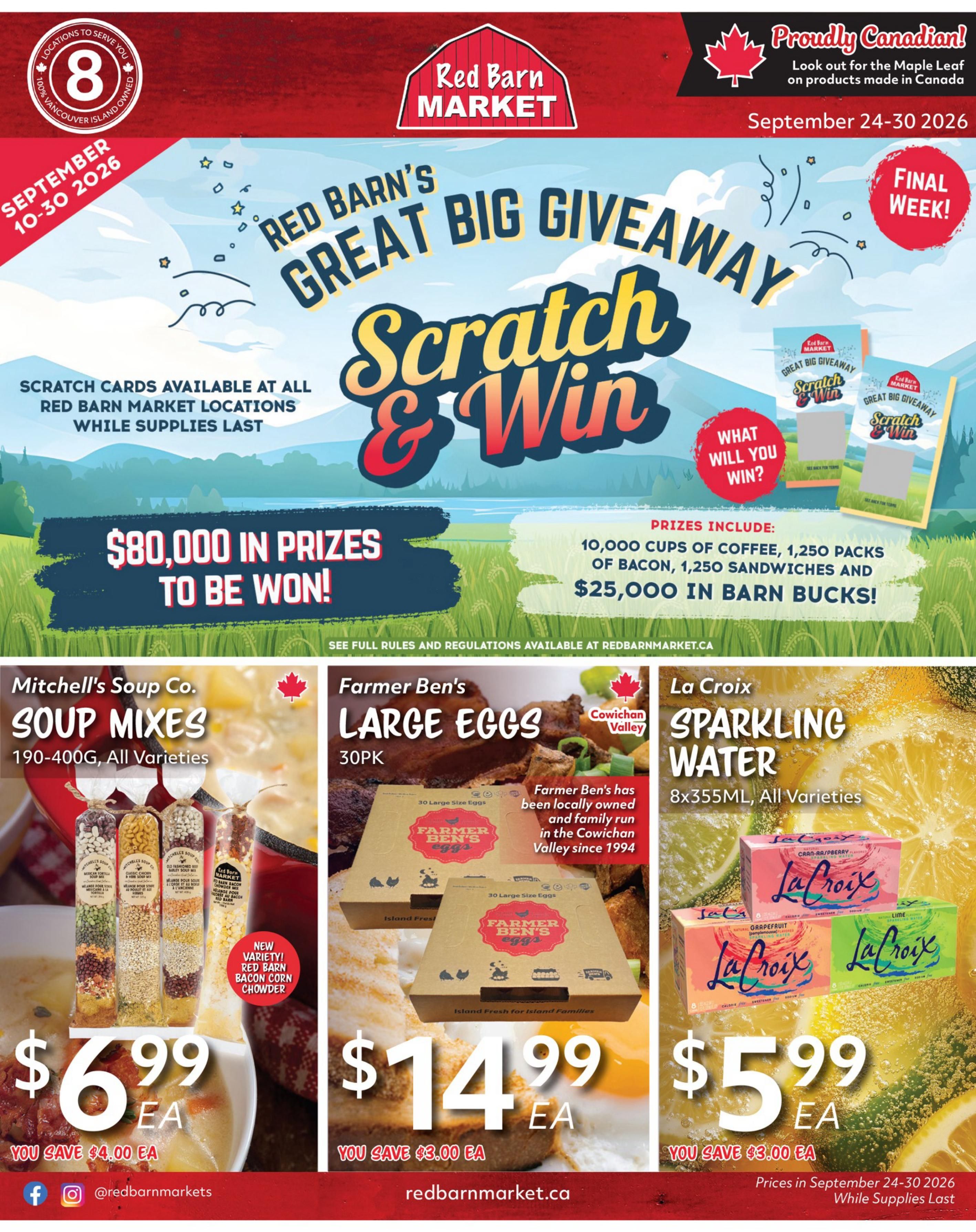 Red Barn Market Flyer September 24 to 30