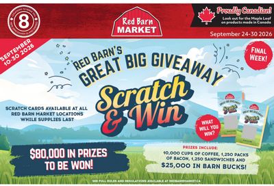Red Barn Market Flyer September 24 to 30