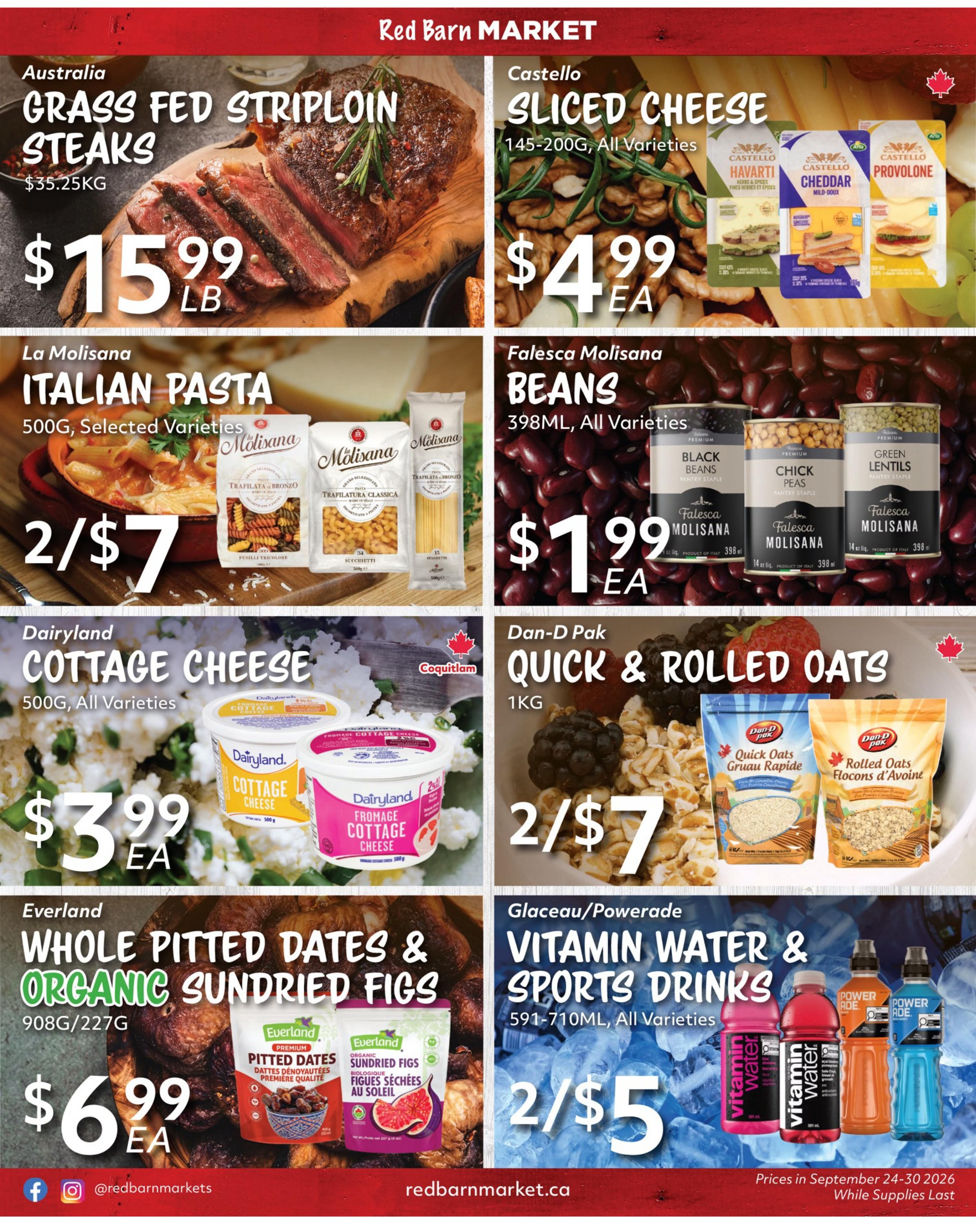 Red Barn Market Flyer September 24 to 30