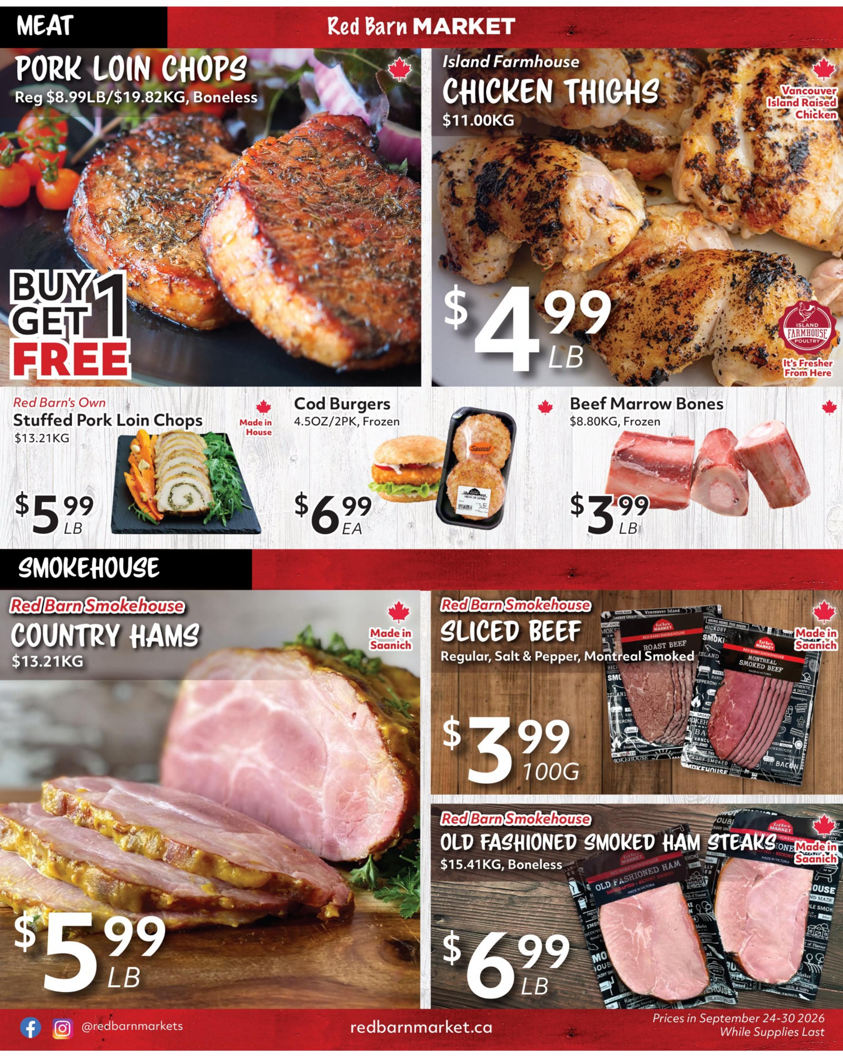Red Barn Market Flyer September 24 to 30