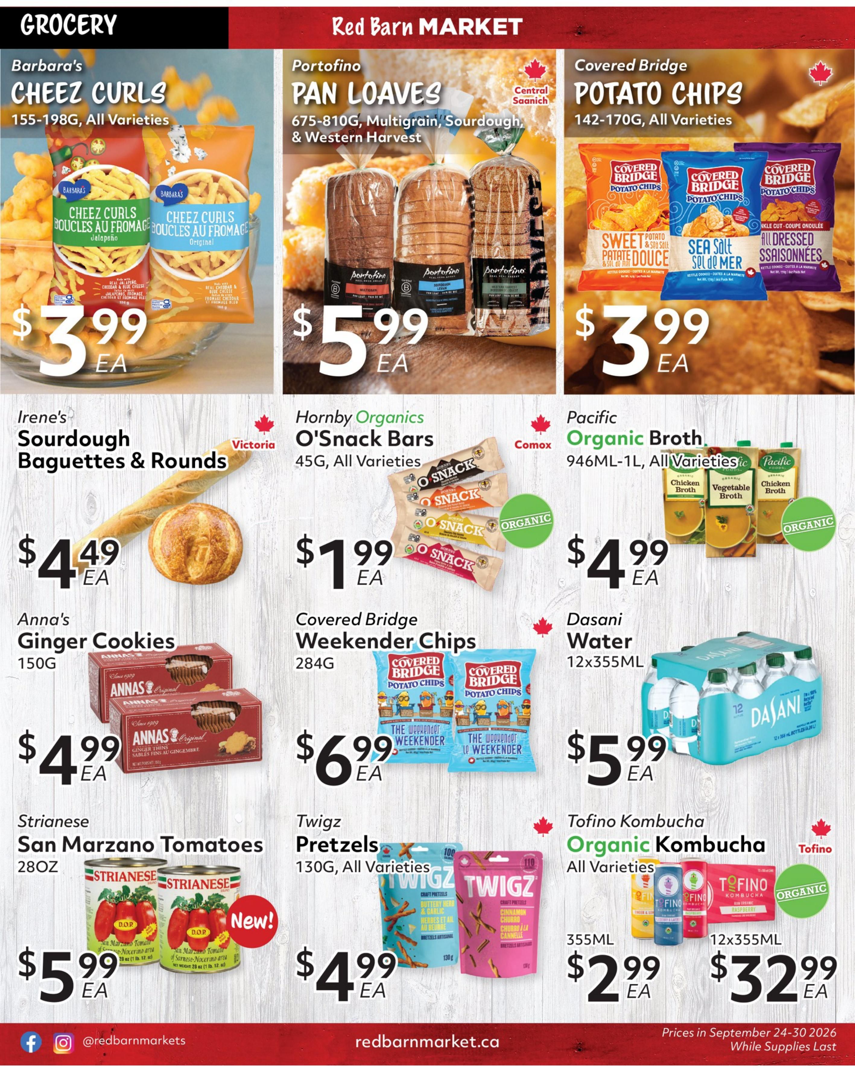 Red Barn Market Flyer September 24 to 30