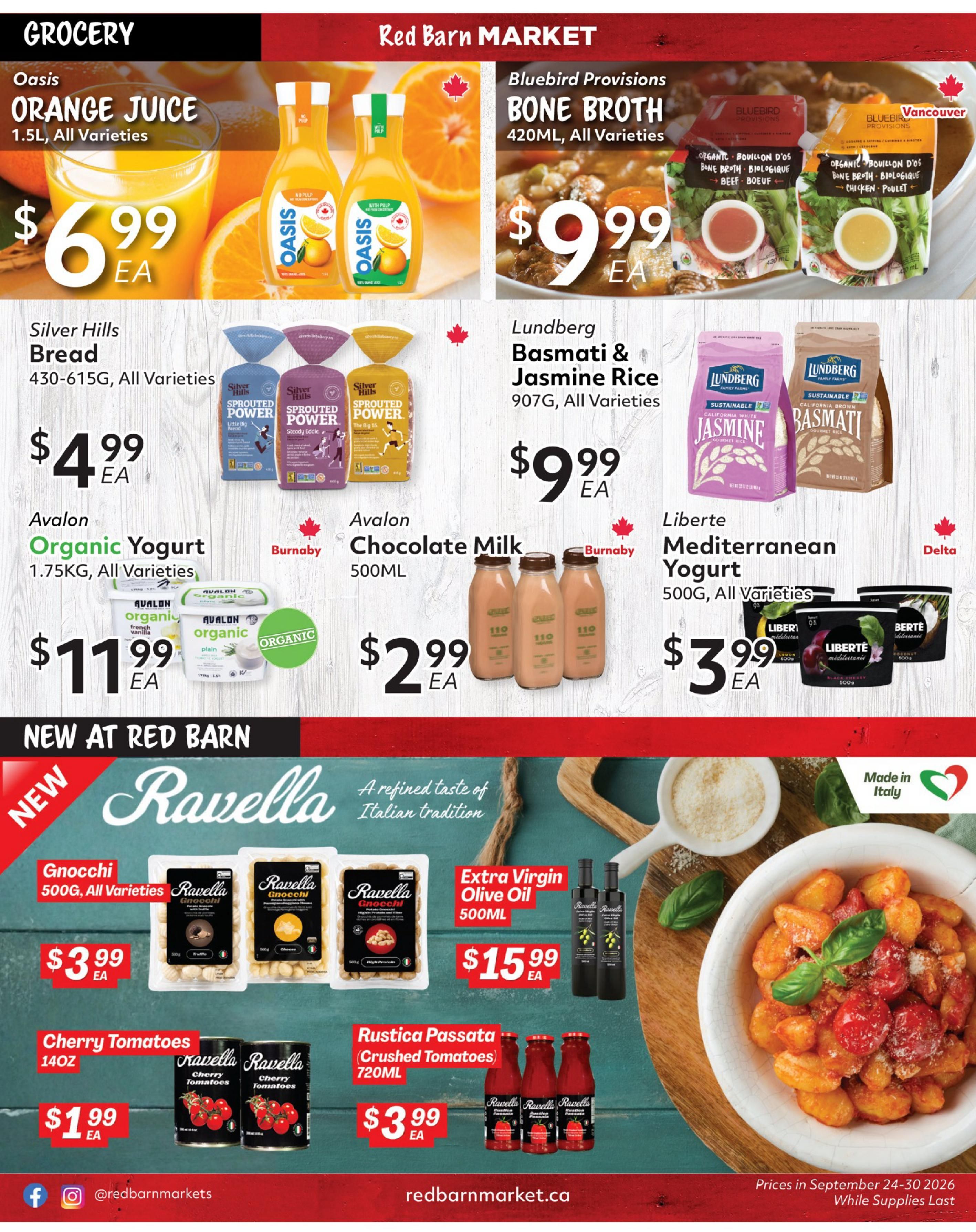 Red Barn Market Flyer September 24 to 30