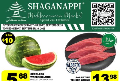Shaganappi Mediterranean Market Flyer September 24 to 30