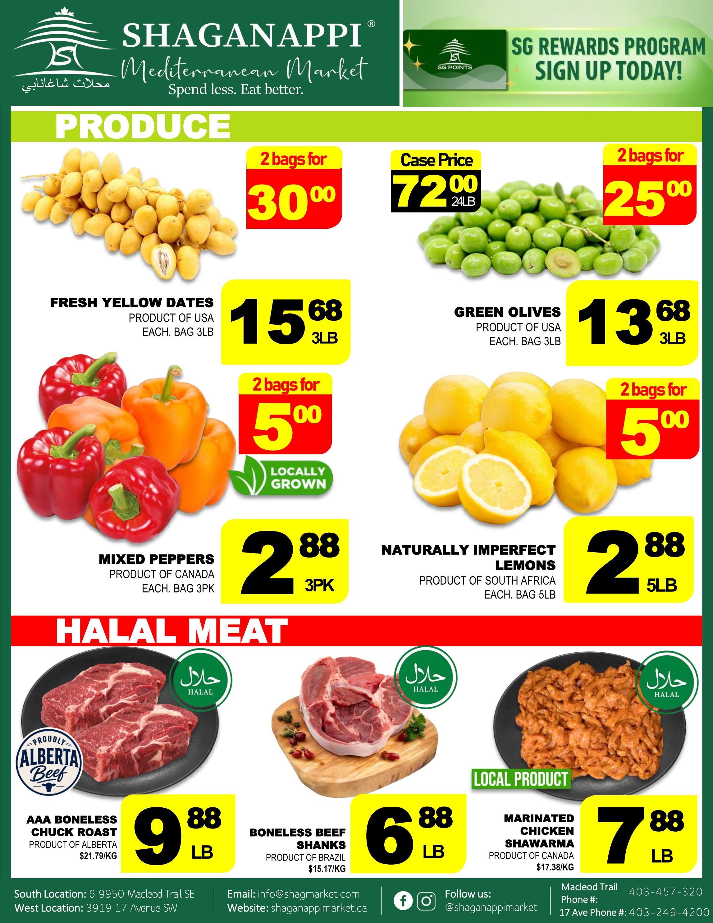 Shaganappi Mediterranean Market Flyer September 24 to 30