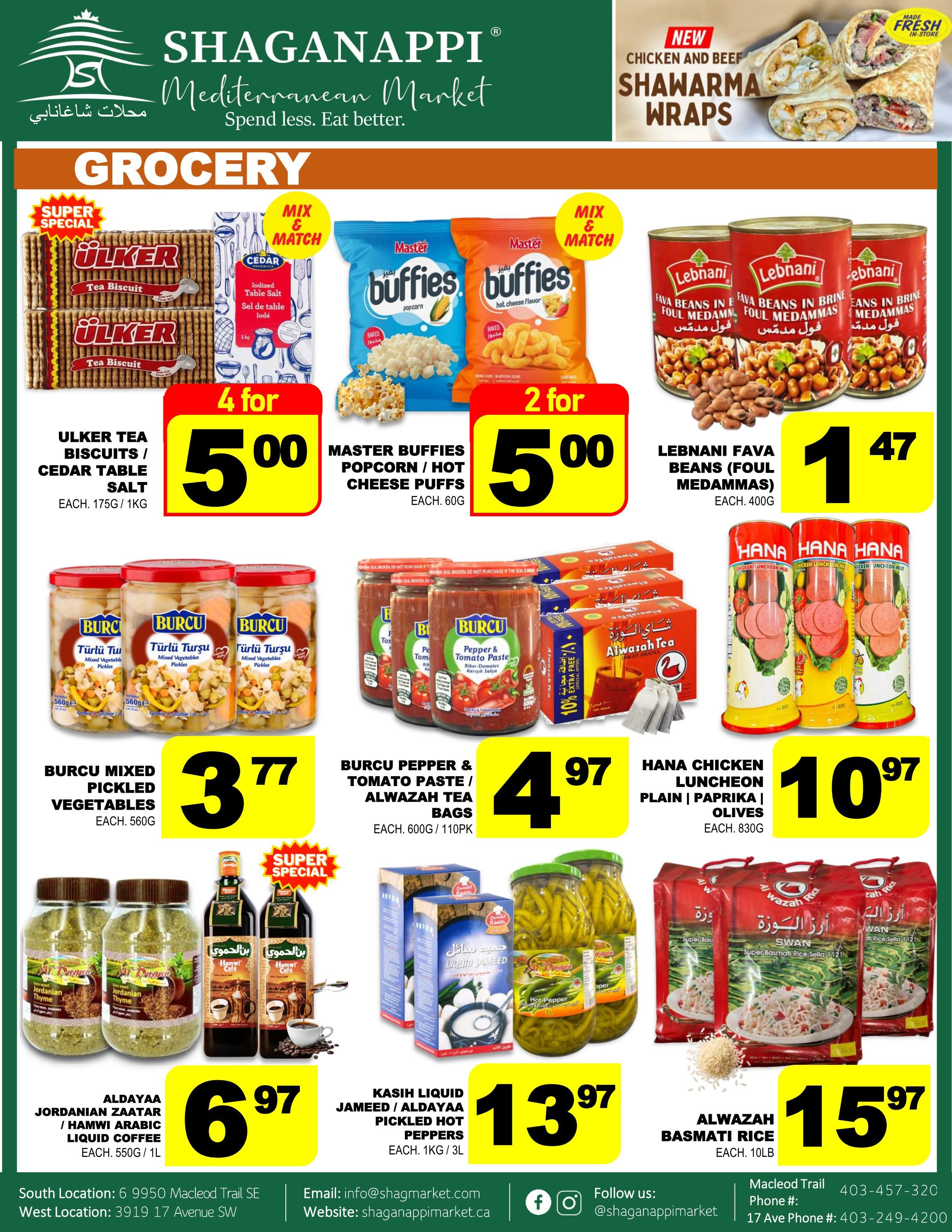 Shaganappi Mediterranean Market Flyer September 24 to 30