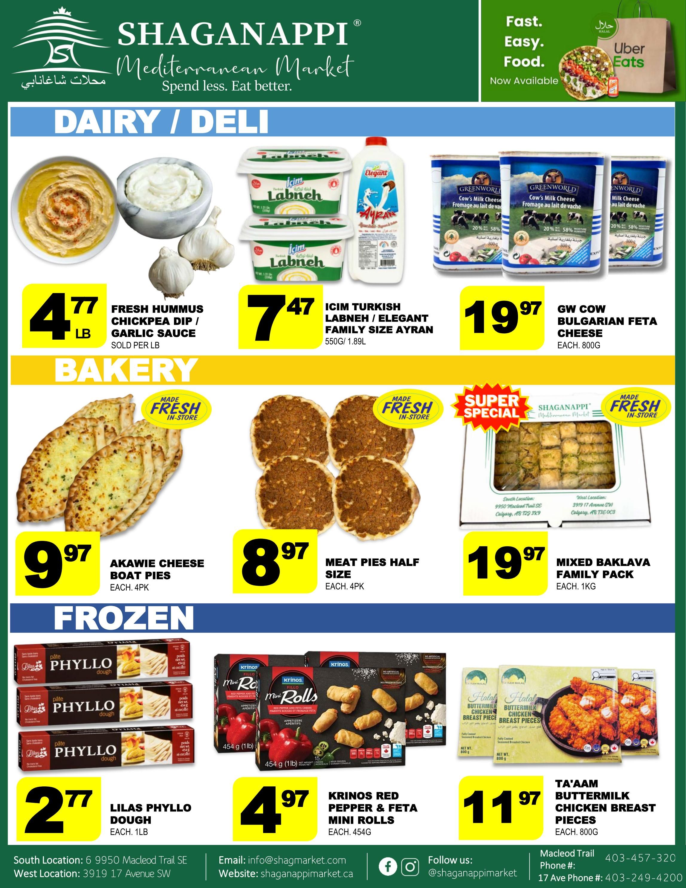 Shaganappi Mediterranean Market Flyer September 24 to 30