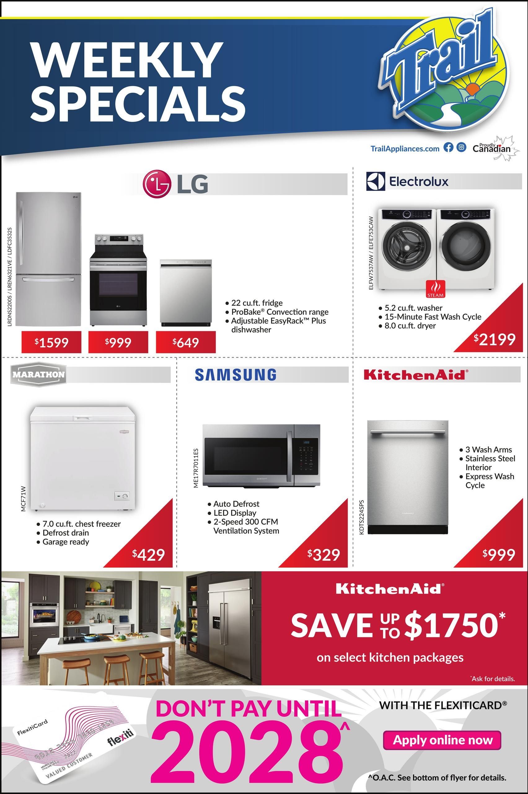 Trail Appliances (AB & SK) Flyer September 24 to 30