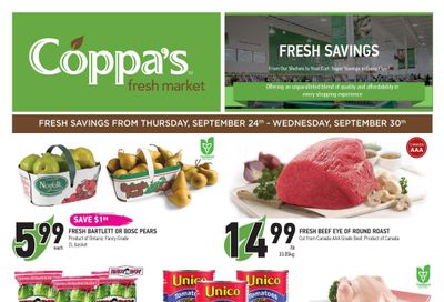 Coppa's Fresh Market Flyer September 24 to 30