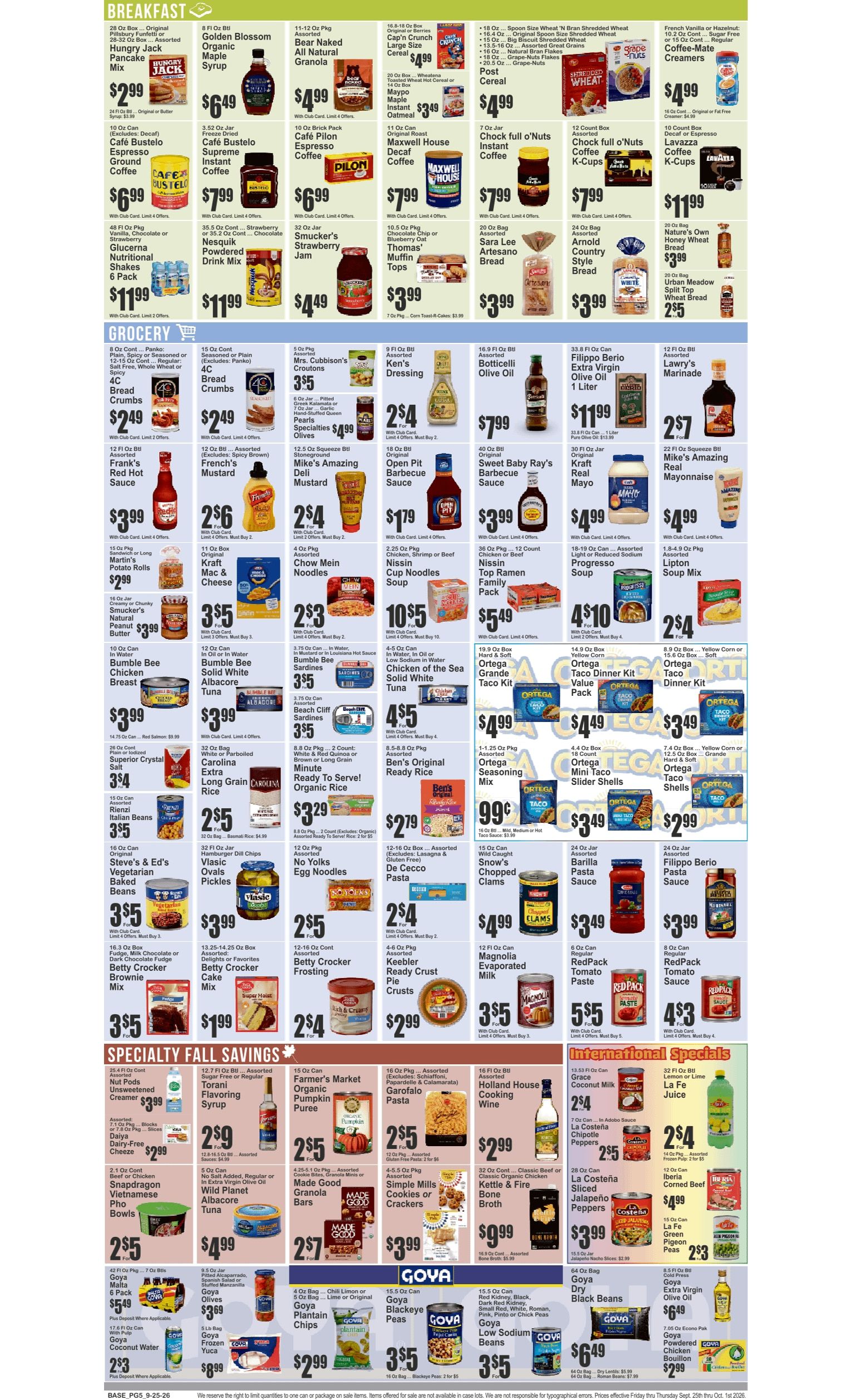 Food Universe (Far Rockaway, NY) 09/25 - 10/01 Preview Weekly Ad September 25 - October 1, 2026