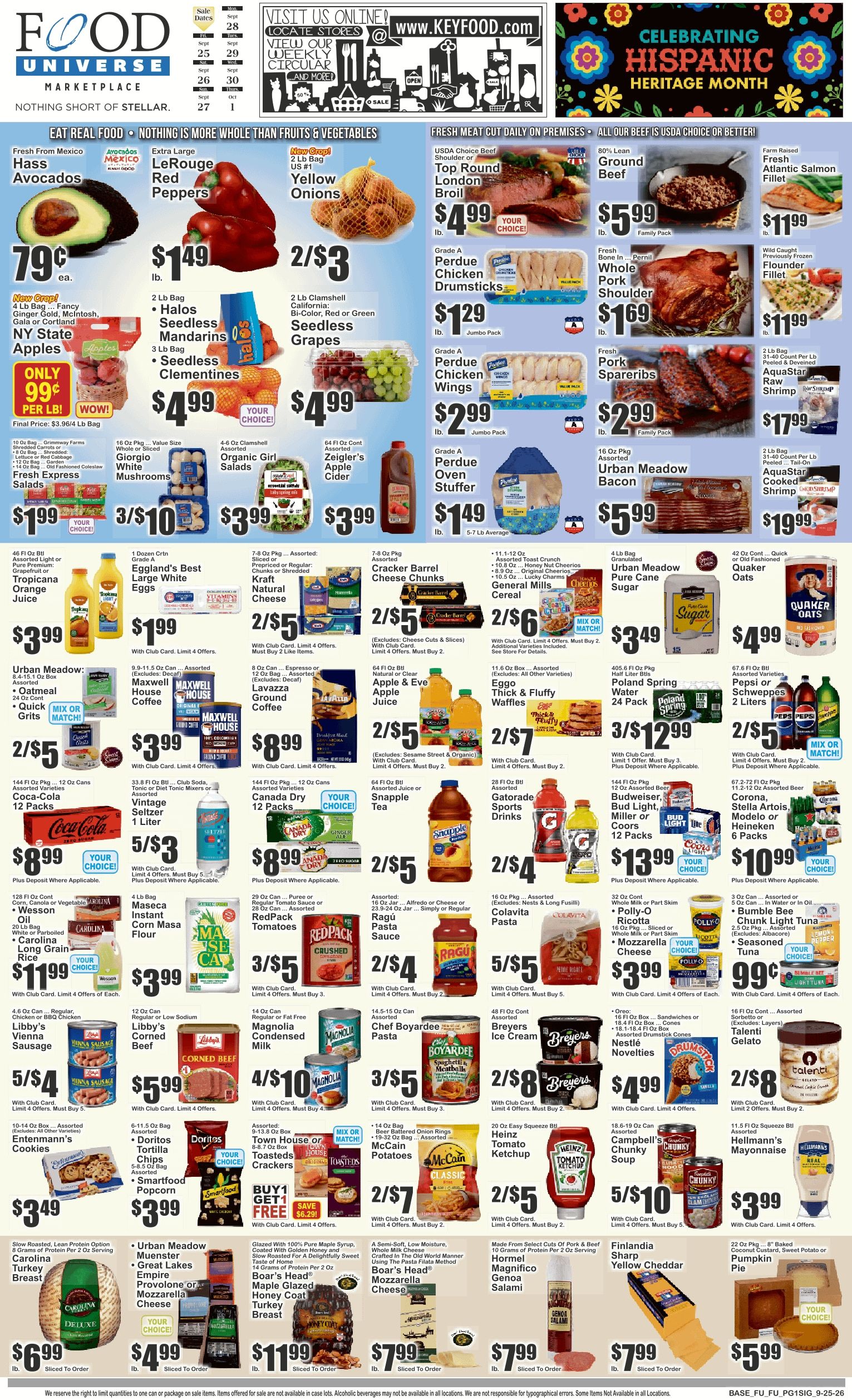 Food Universe (Forest Hills, NY) 09/25 - 10/01 Preview Weekly Ad September 25 - October 1, 2026