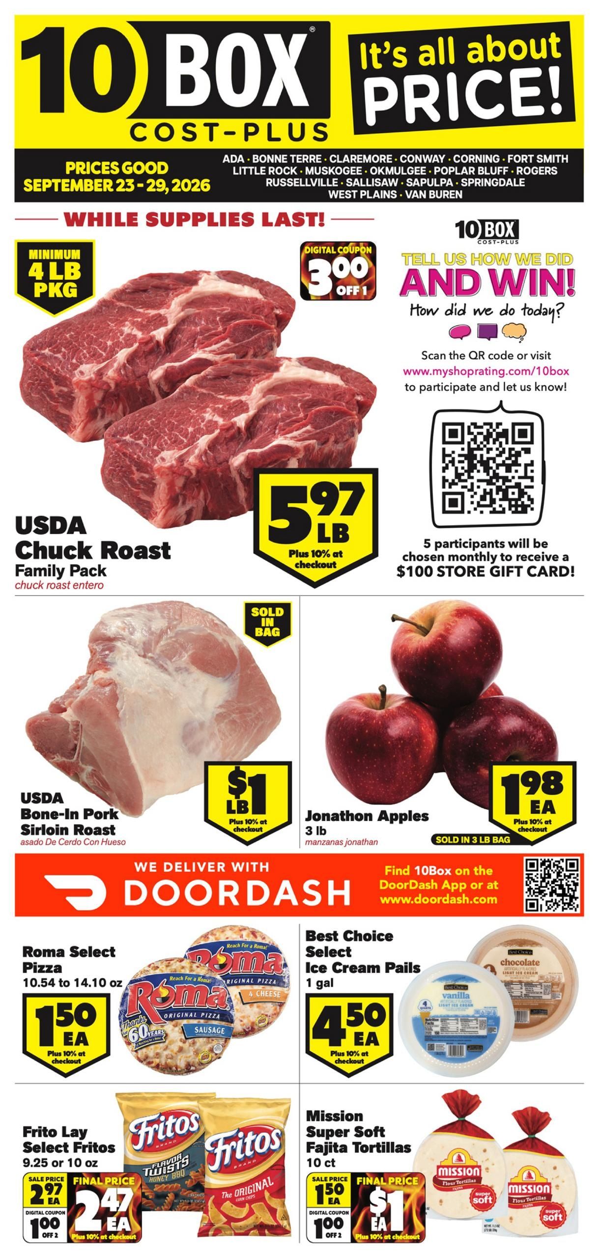 10Box Cost Plus Weekly Ad September 23 - 29, 2026