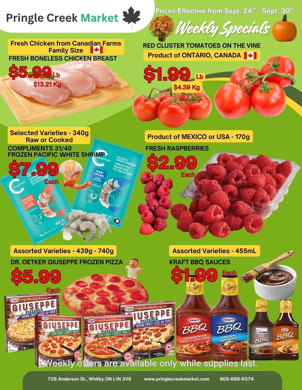 Pringle Creek Market Flyer September 24 to 30