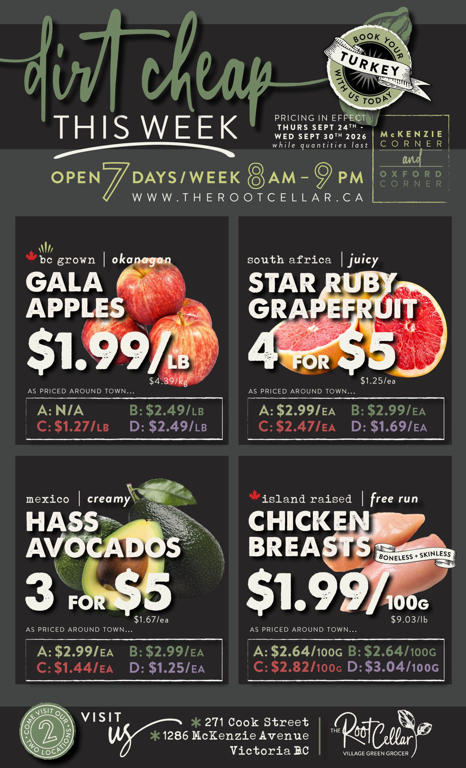 The Root Cellar Flyer September 24 to 30