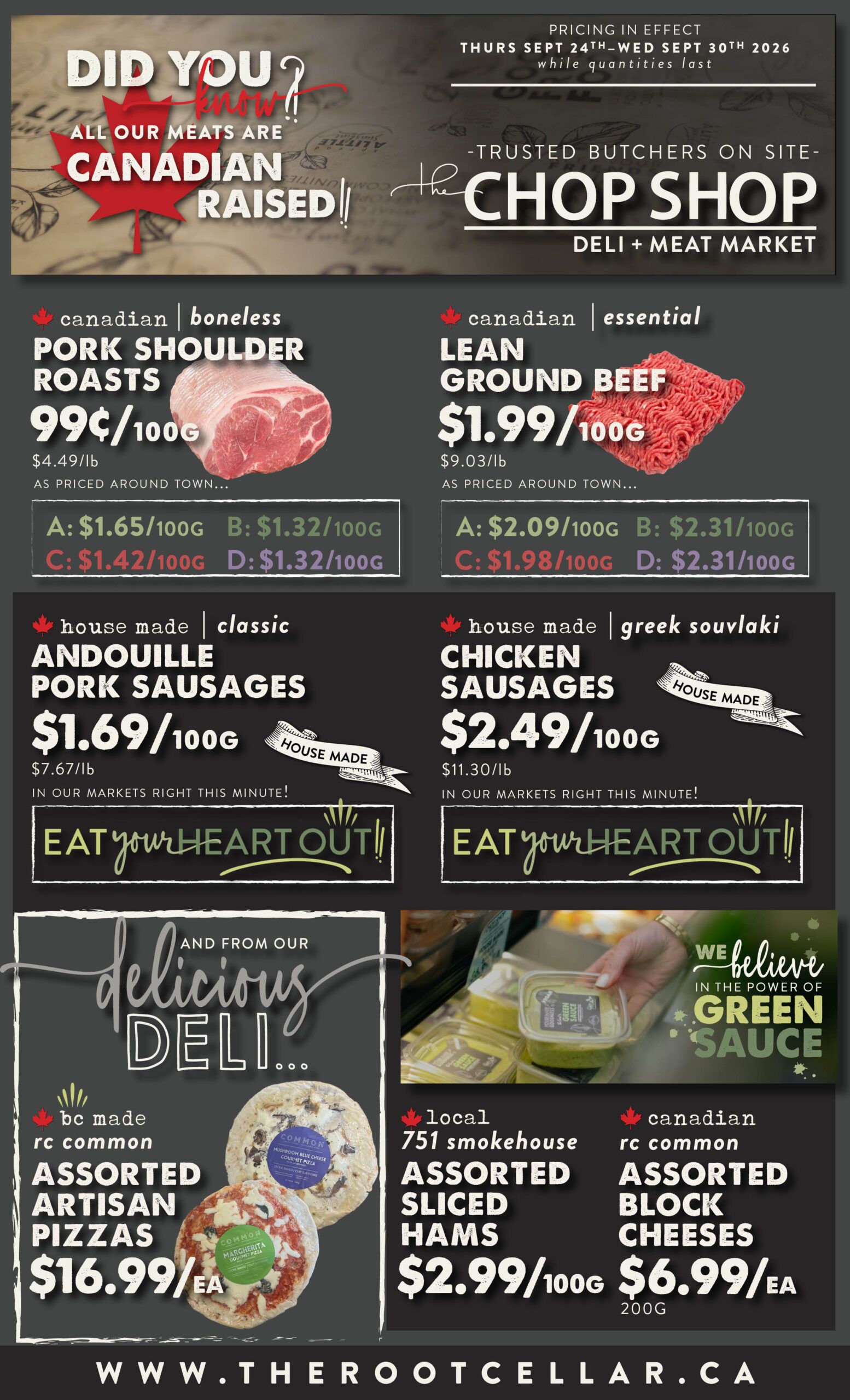 The Root Cellar Flyer September 24 to 30