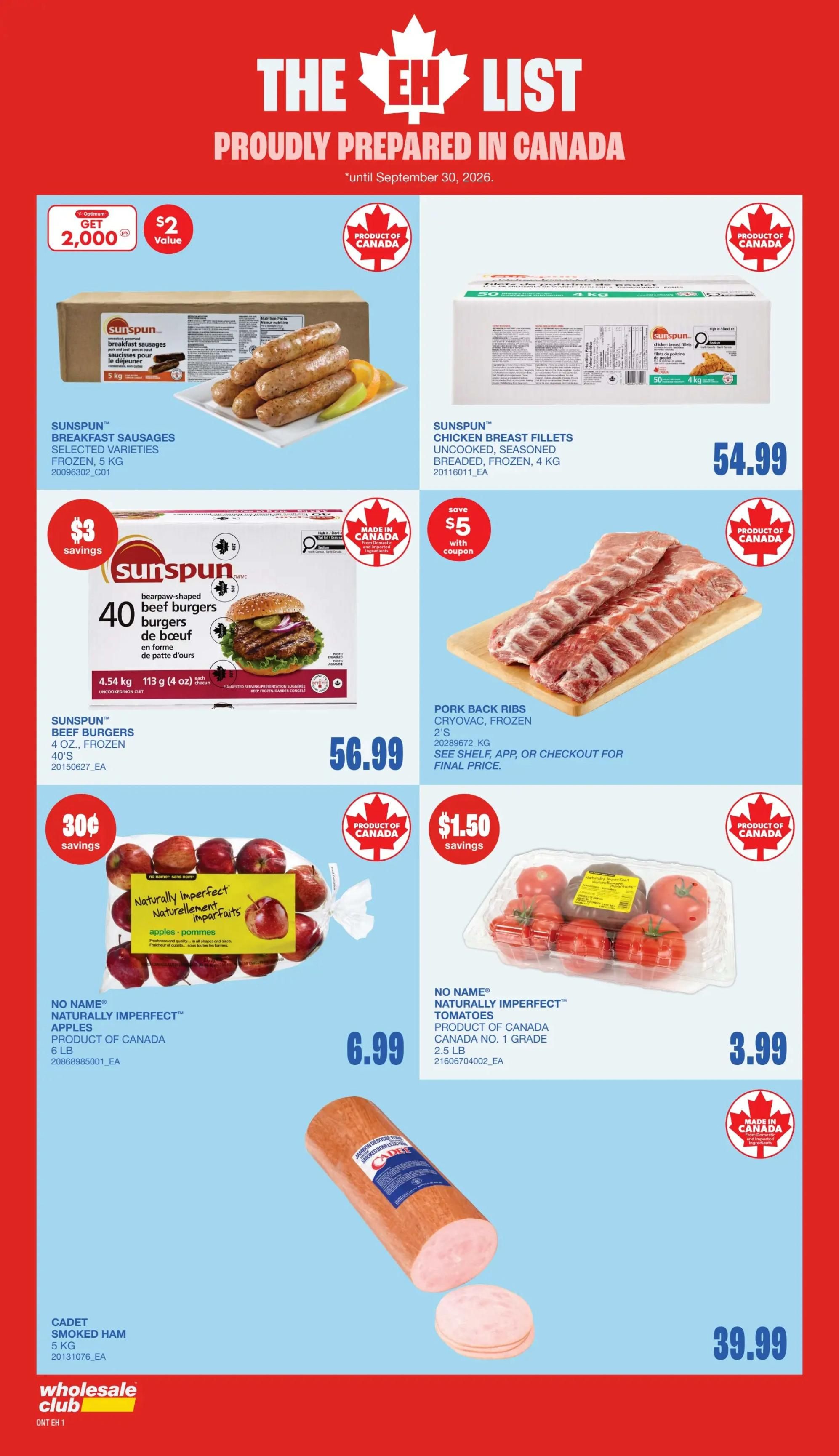 Wholesale Club (ON) Flyer September 24 to 30
