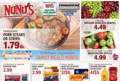 Nunu's Markets Weekly Ad September 23 - 29, 2026