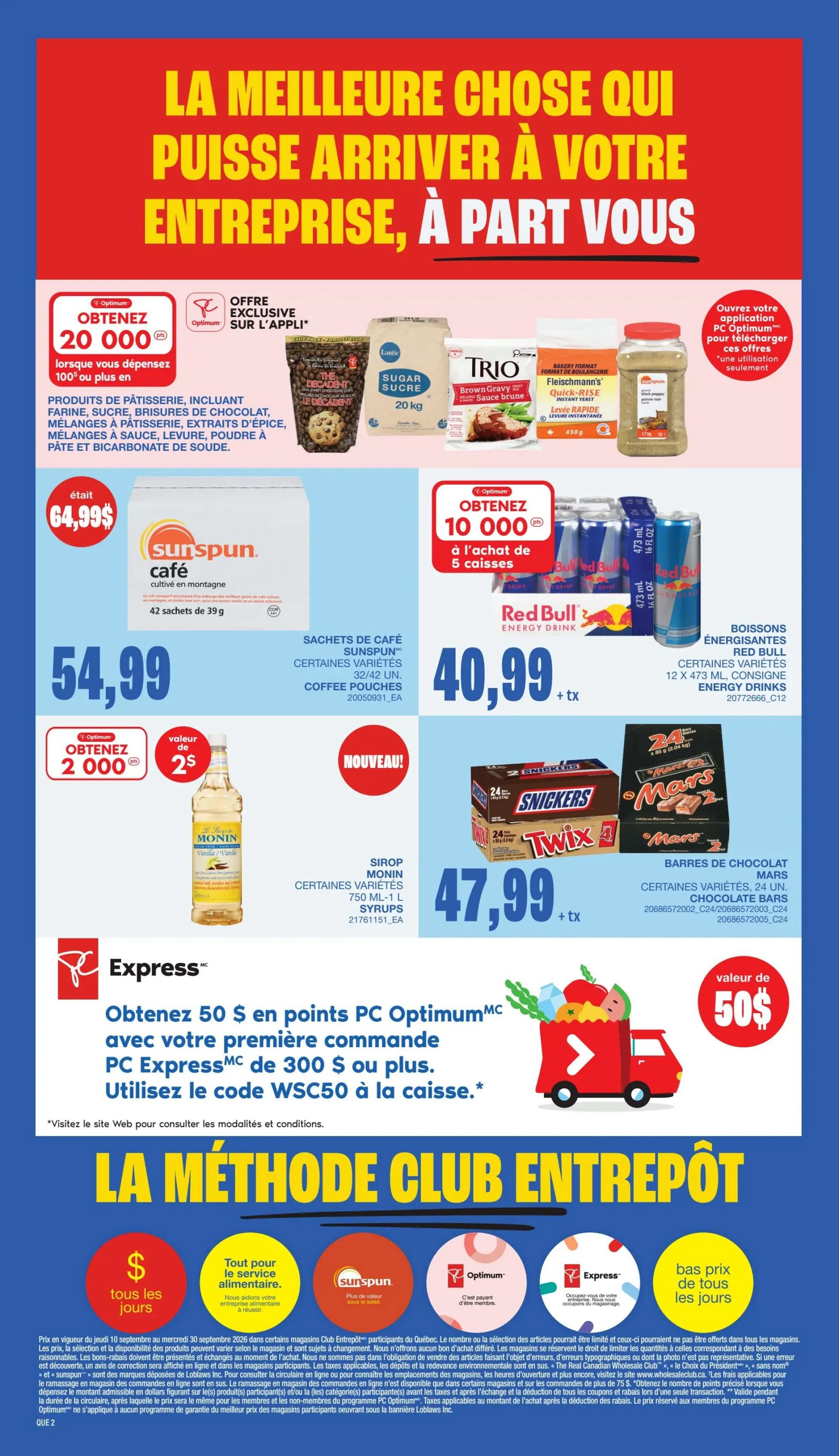 Wholesale Club (QC) Flyer September 24 to 30
