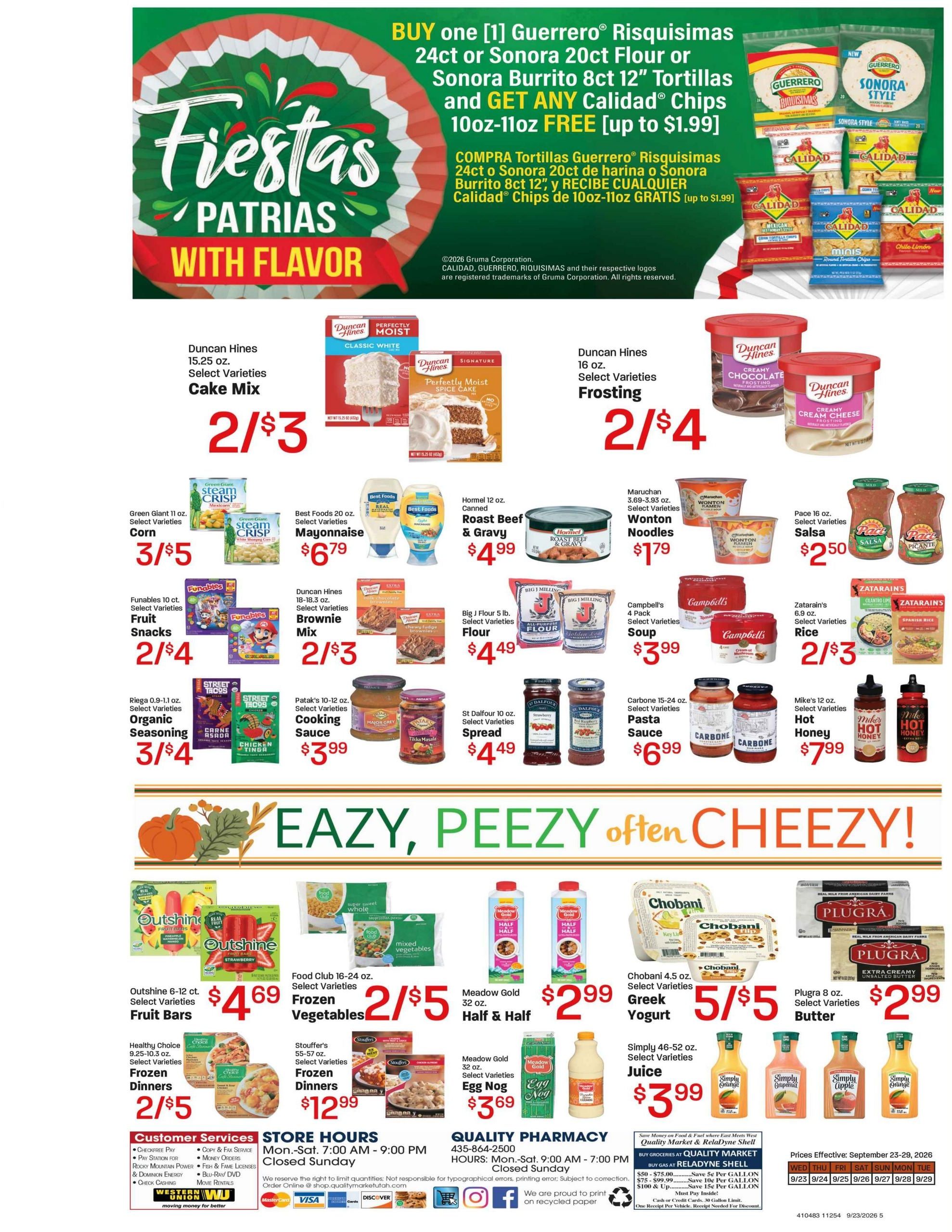 Quality Market - Delta Weekly Ad September 23 - 29, 2026