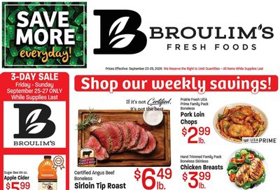Broulim's (Soda Springs Area, ID) Weekly Ad September 23 - 29, 2026