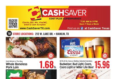 Cash Saver Texas (Abilene-Rotan Area, TX) Weekly Ad September 23 - 29, 2026