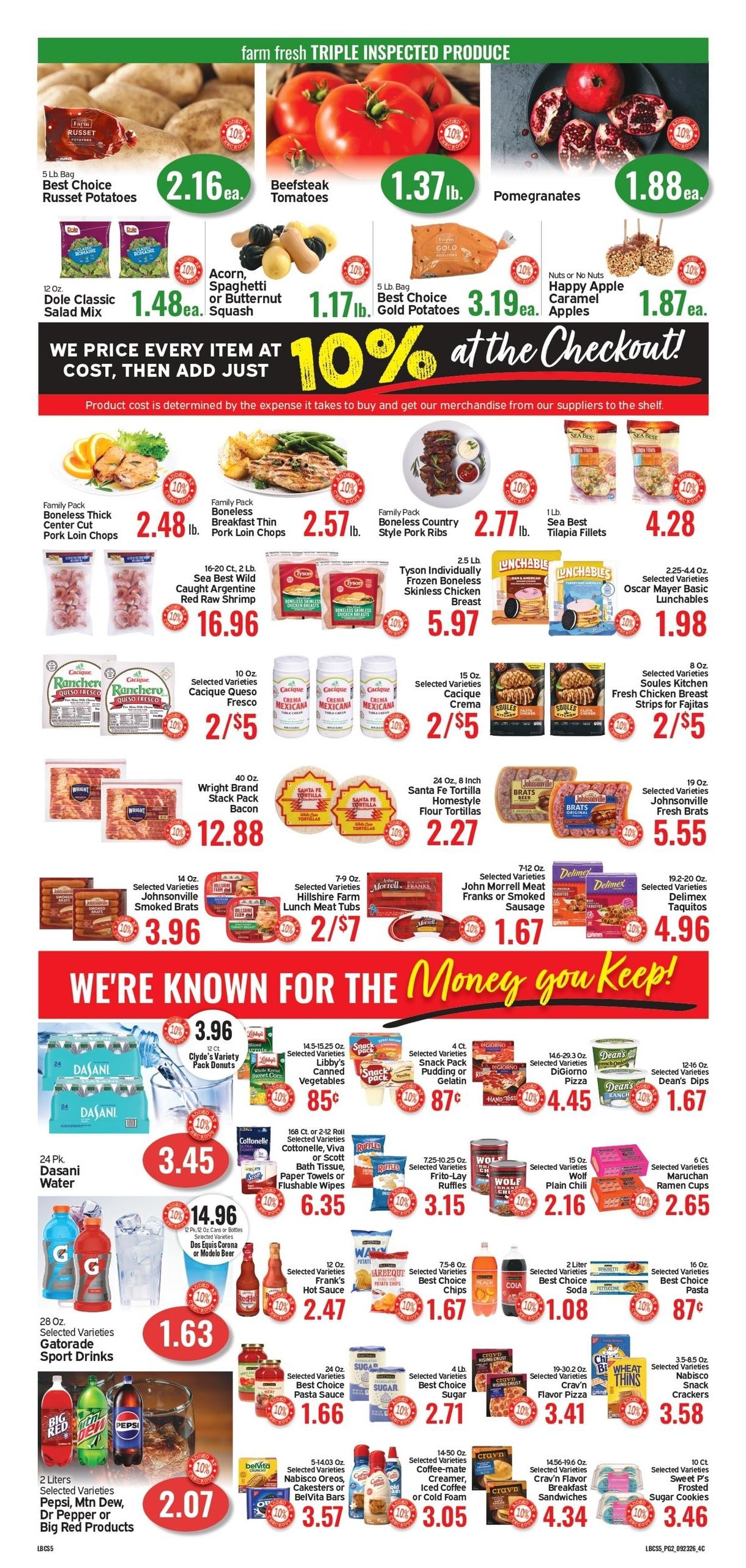 Cash Saver Texas (Abilene-Rotan Area, TX) Weekly Ad September 23 - 29, 2026