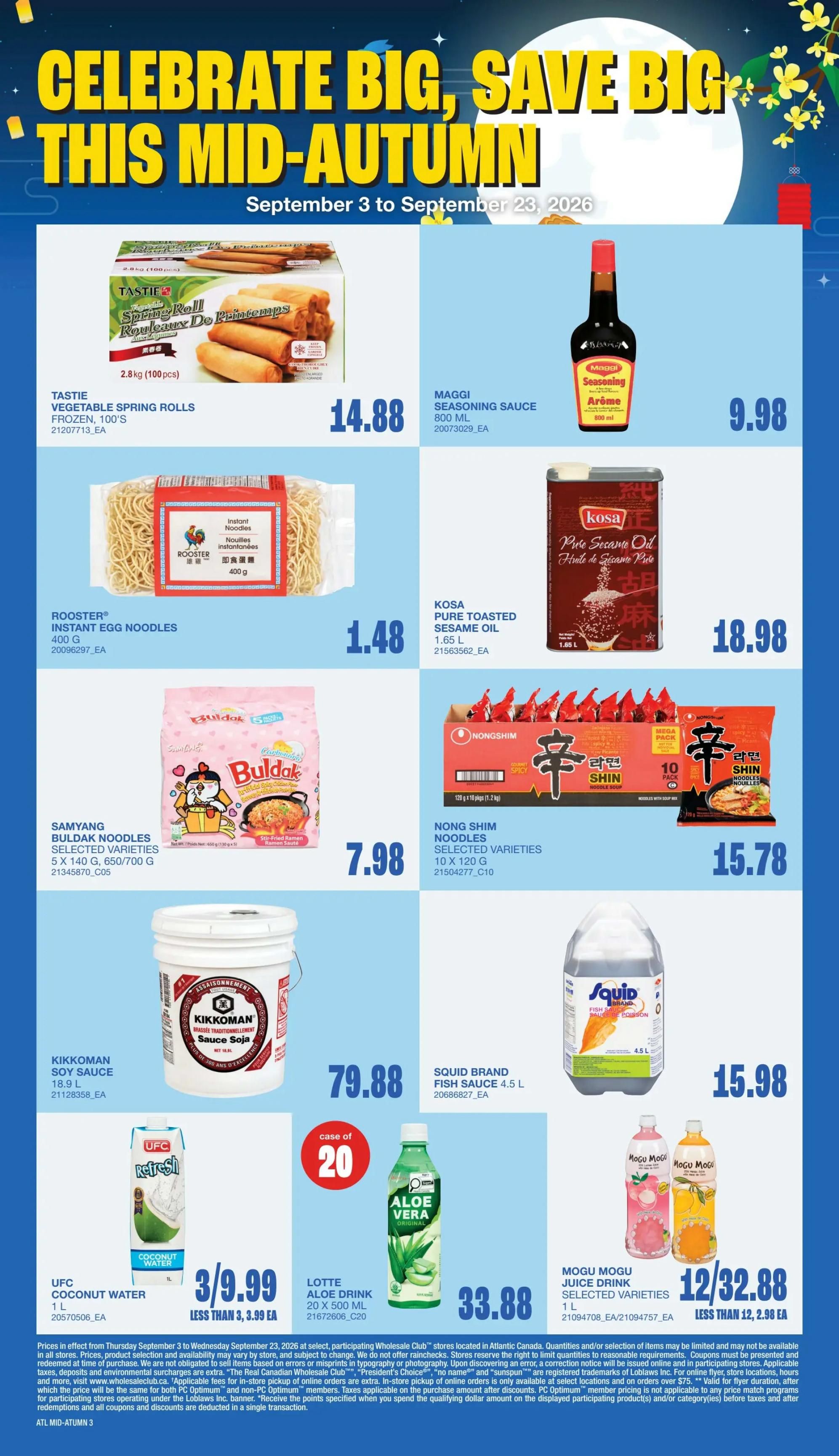 Wholesale Club (Atlantic) Flyer September 24 to 30
