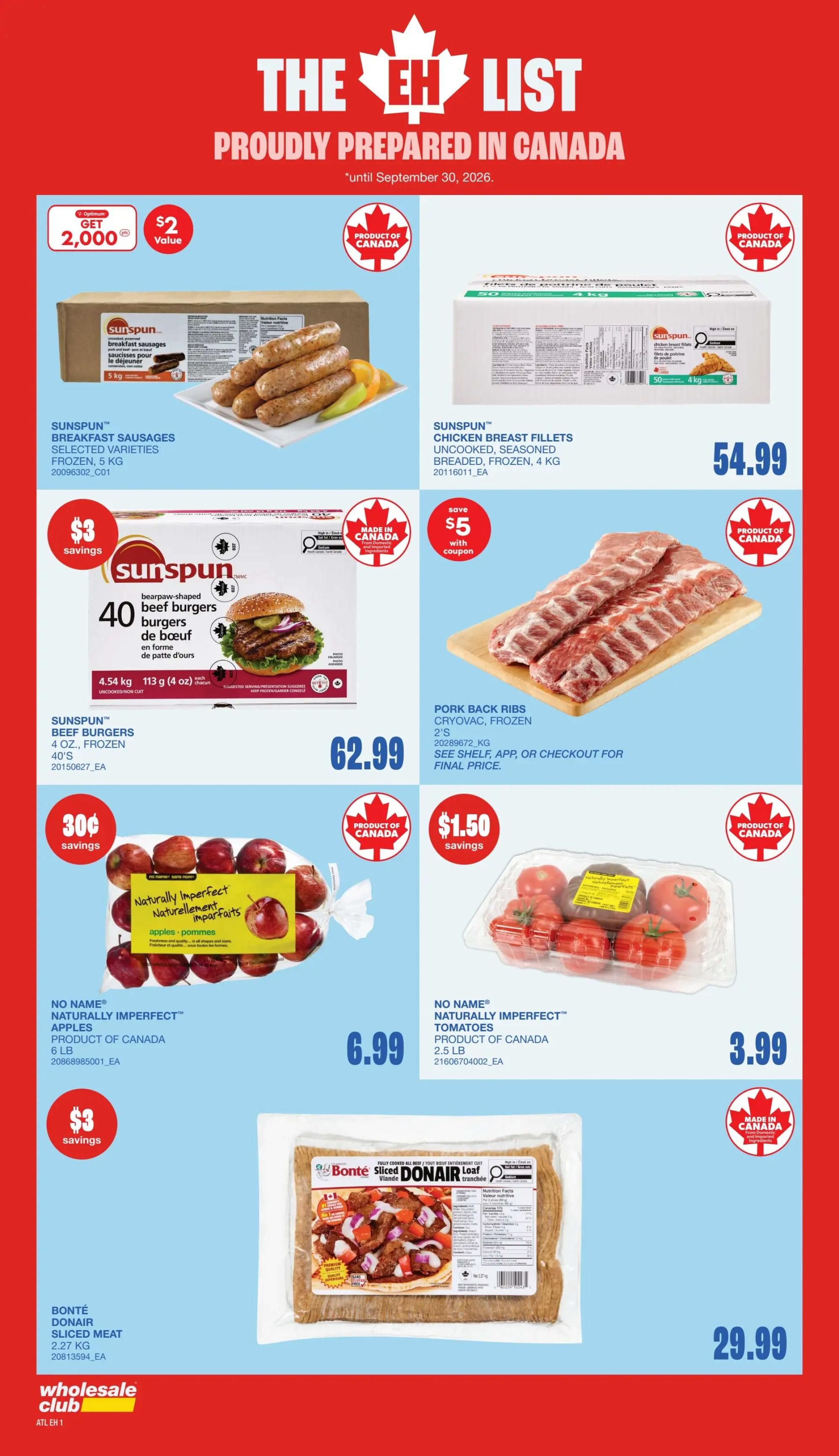 Wholesale Club (Atlantic) Flyer September 24 to 30