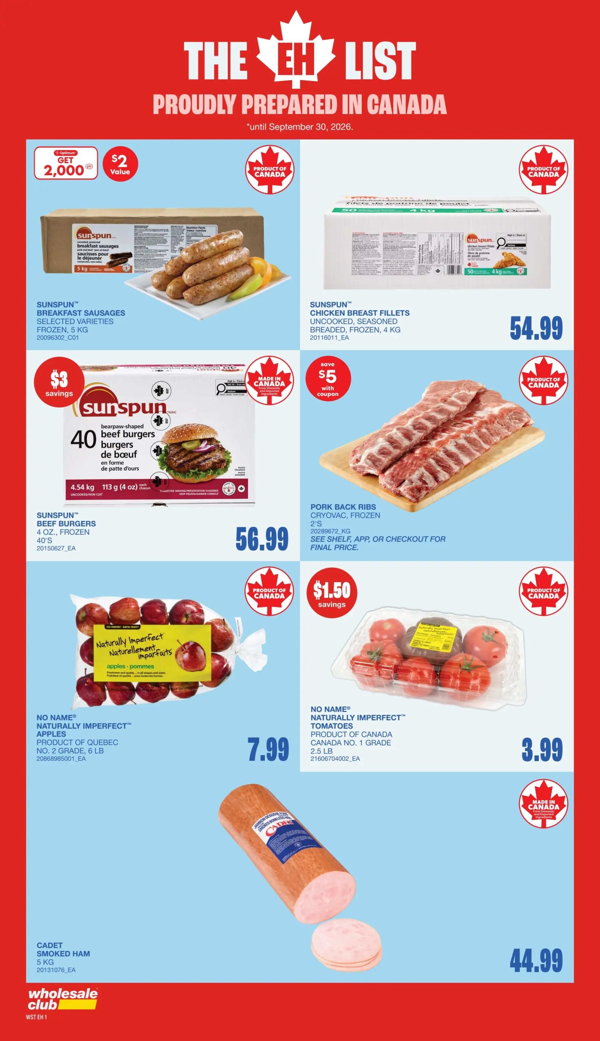 Wholesale Club (West) Flyer September 24 to 30