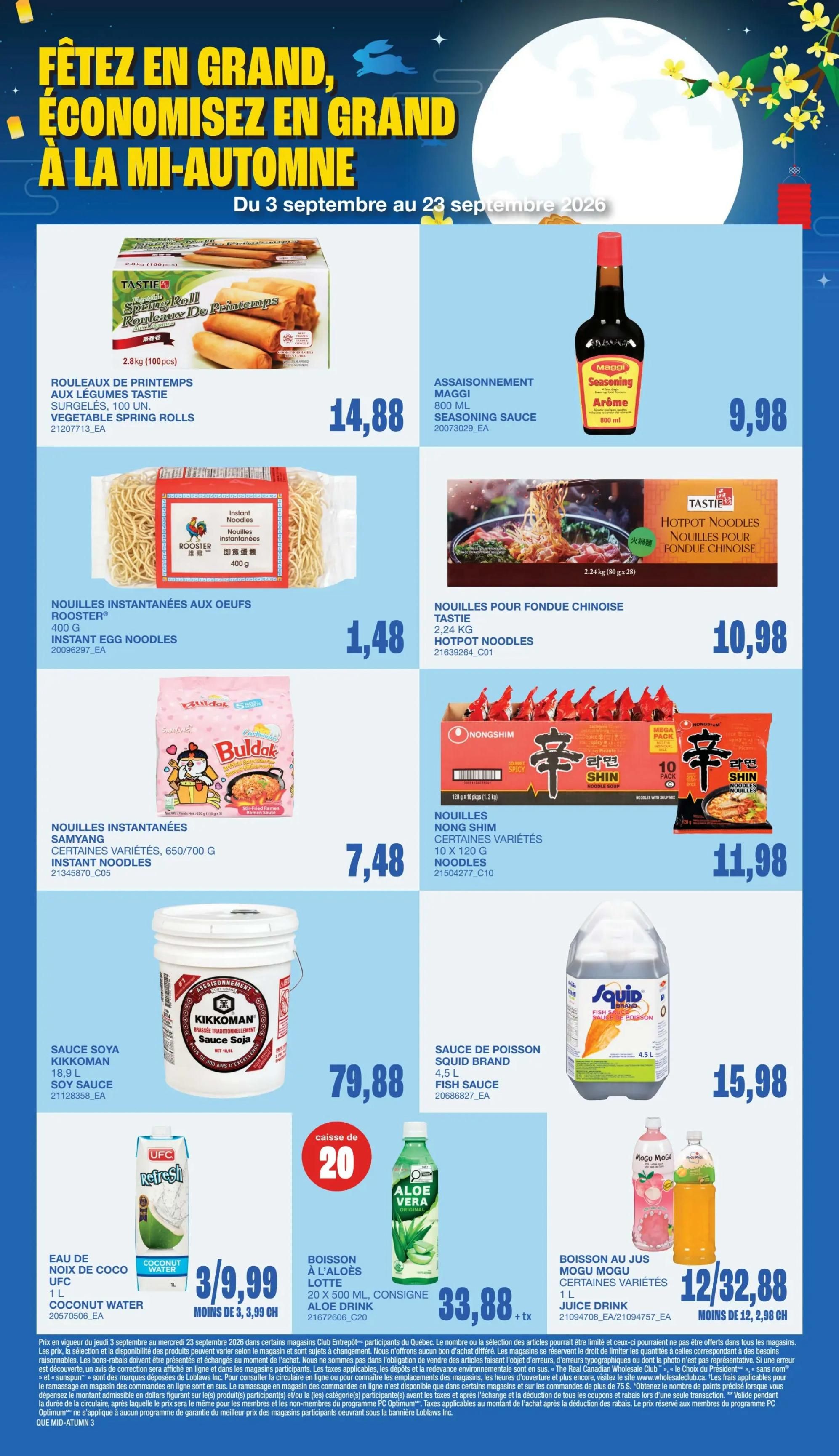 Wholesale Club (West) Flyer September 24 to 30