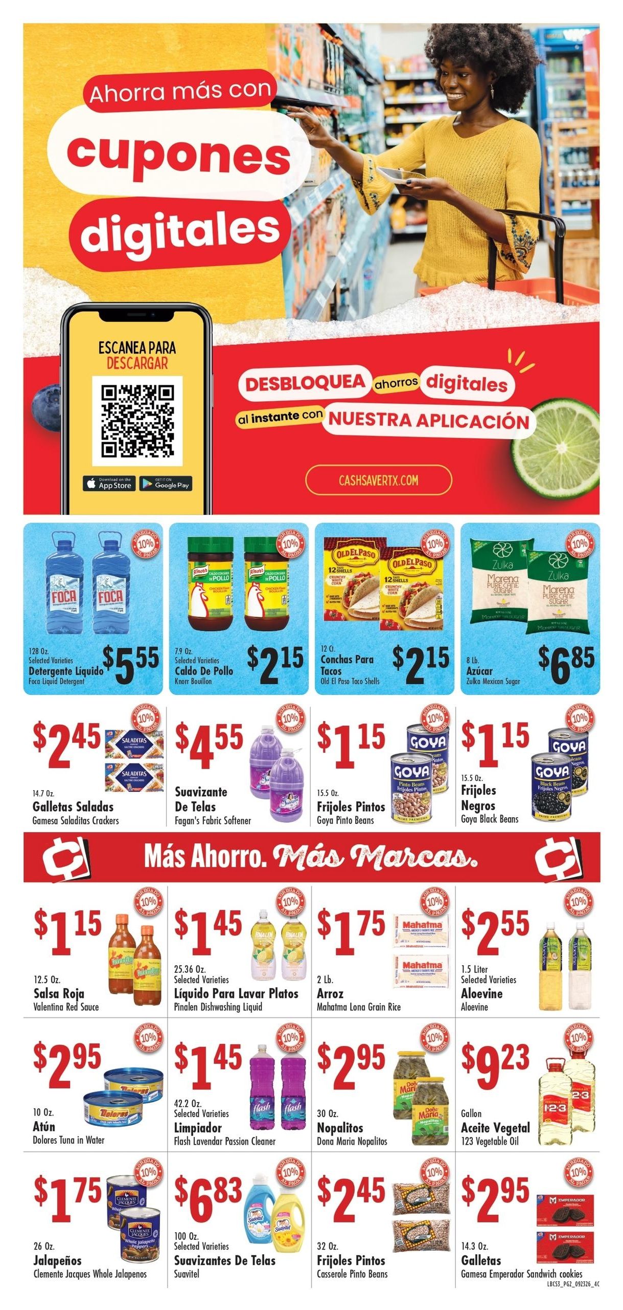 Cash Saver Texas (Odessa Area, TX) Weekly Ad September 23 - 29, 2026