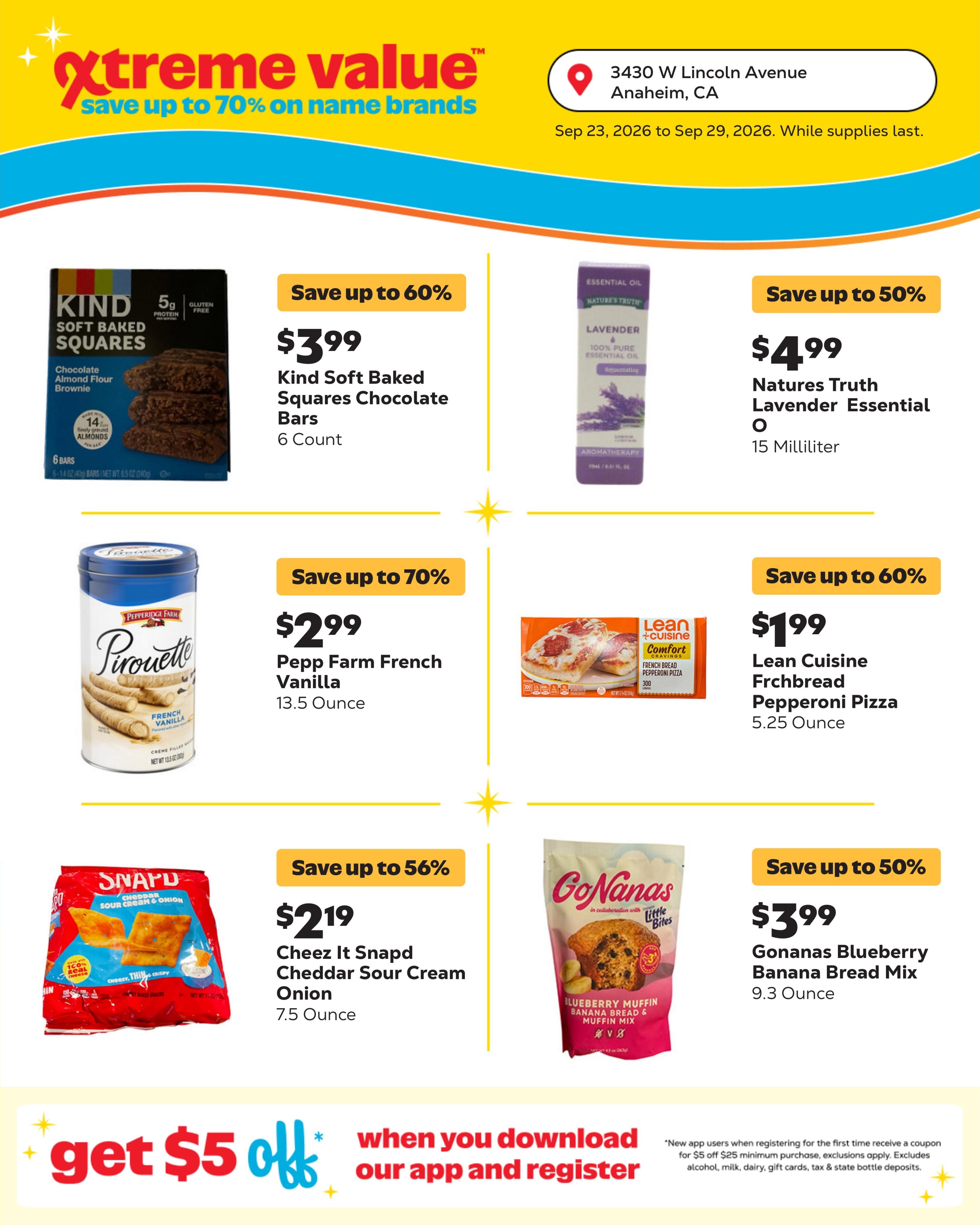 Grocery Outlet (Anaheim-Garden Grove Area, CA) Weekly Ad September 23 - 29, 2026