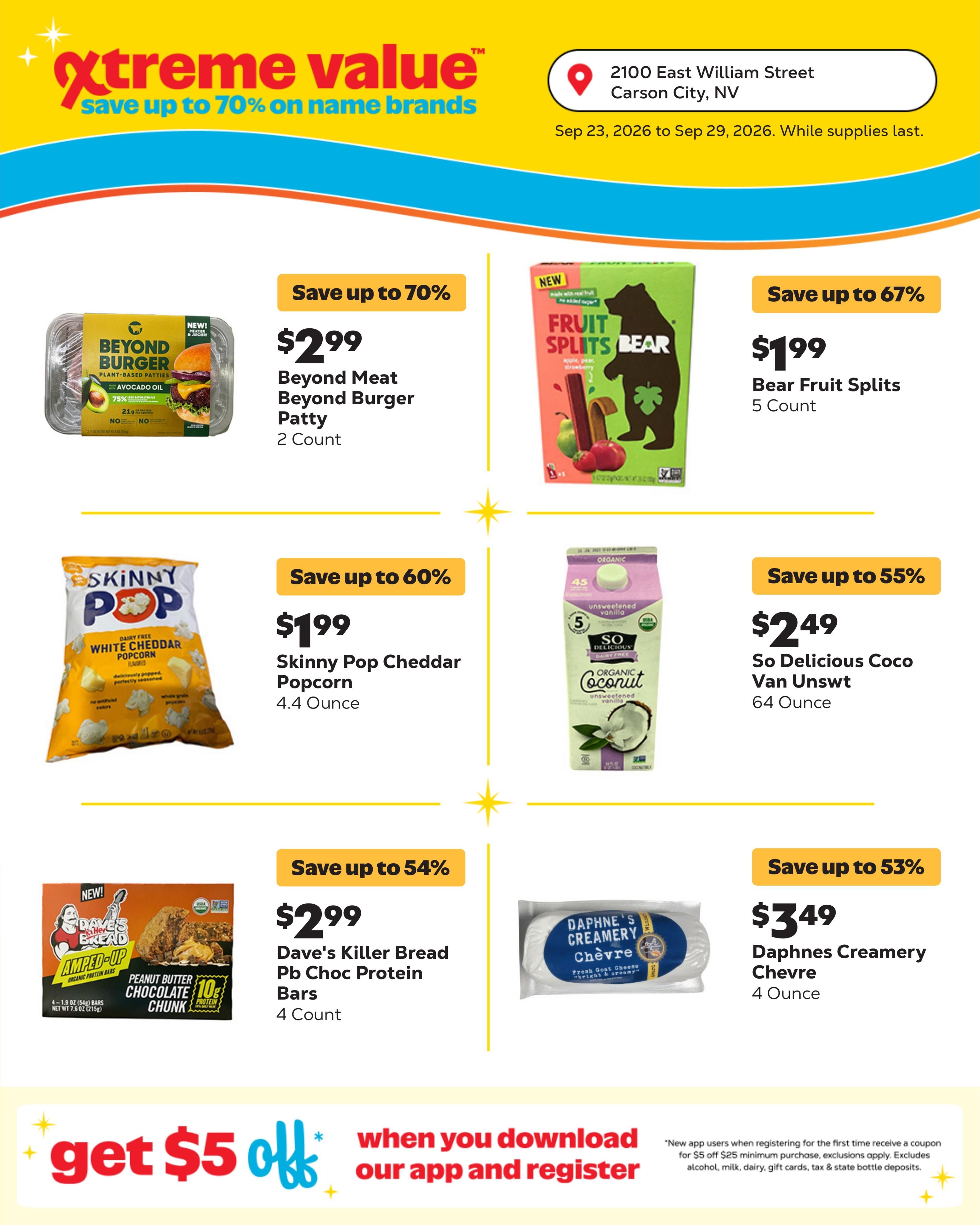 Grocery Outlet (Carson City Area, NV) Weekly Ad September 23 - 29, 2026