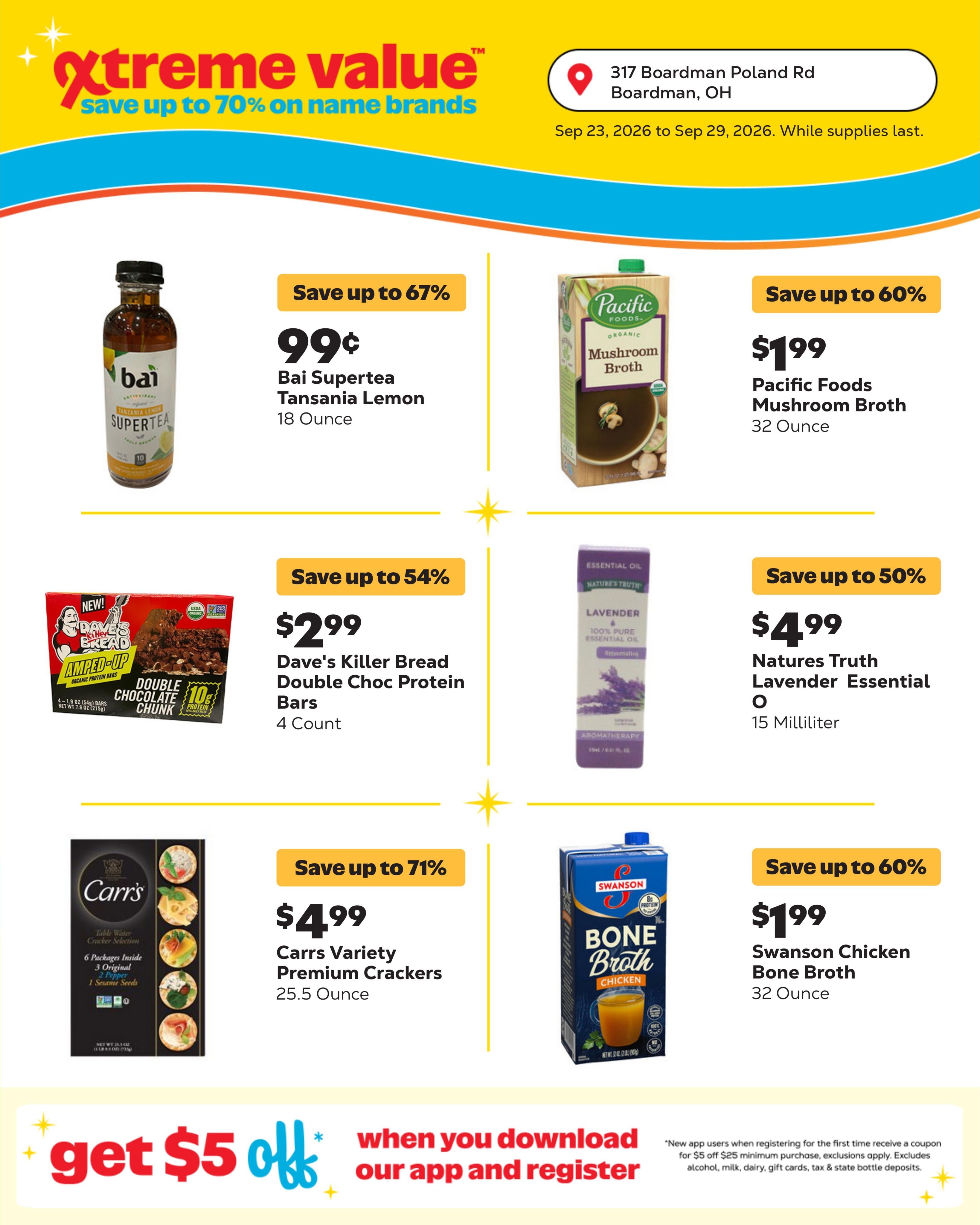 Grocery Outlet (Brookfield Area, OH) Weekly Ad September 23 - 29, 2026