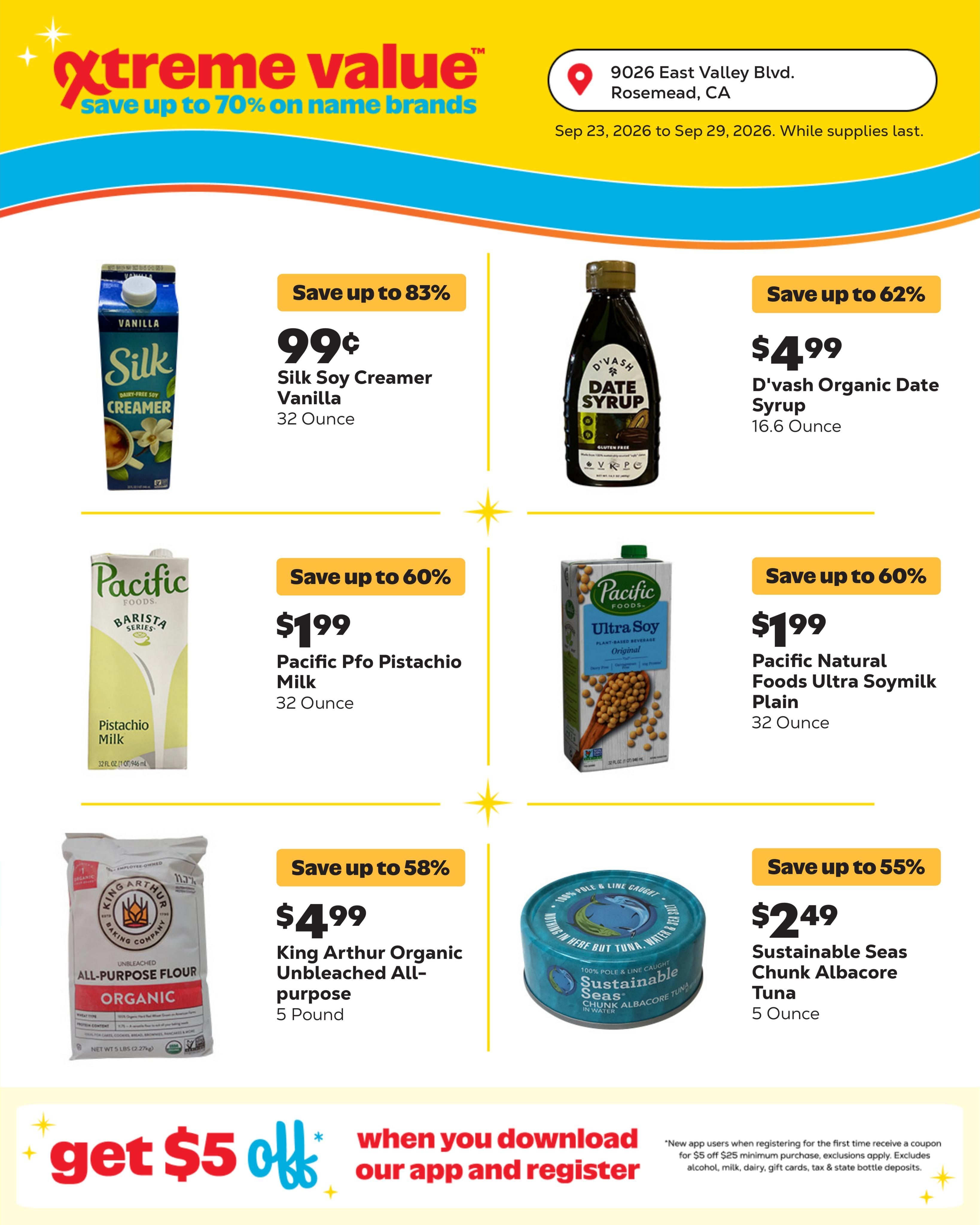 Grocery Outlet (El Monte Area, CA) Weekly Ad September 23 - 29, 2026