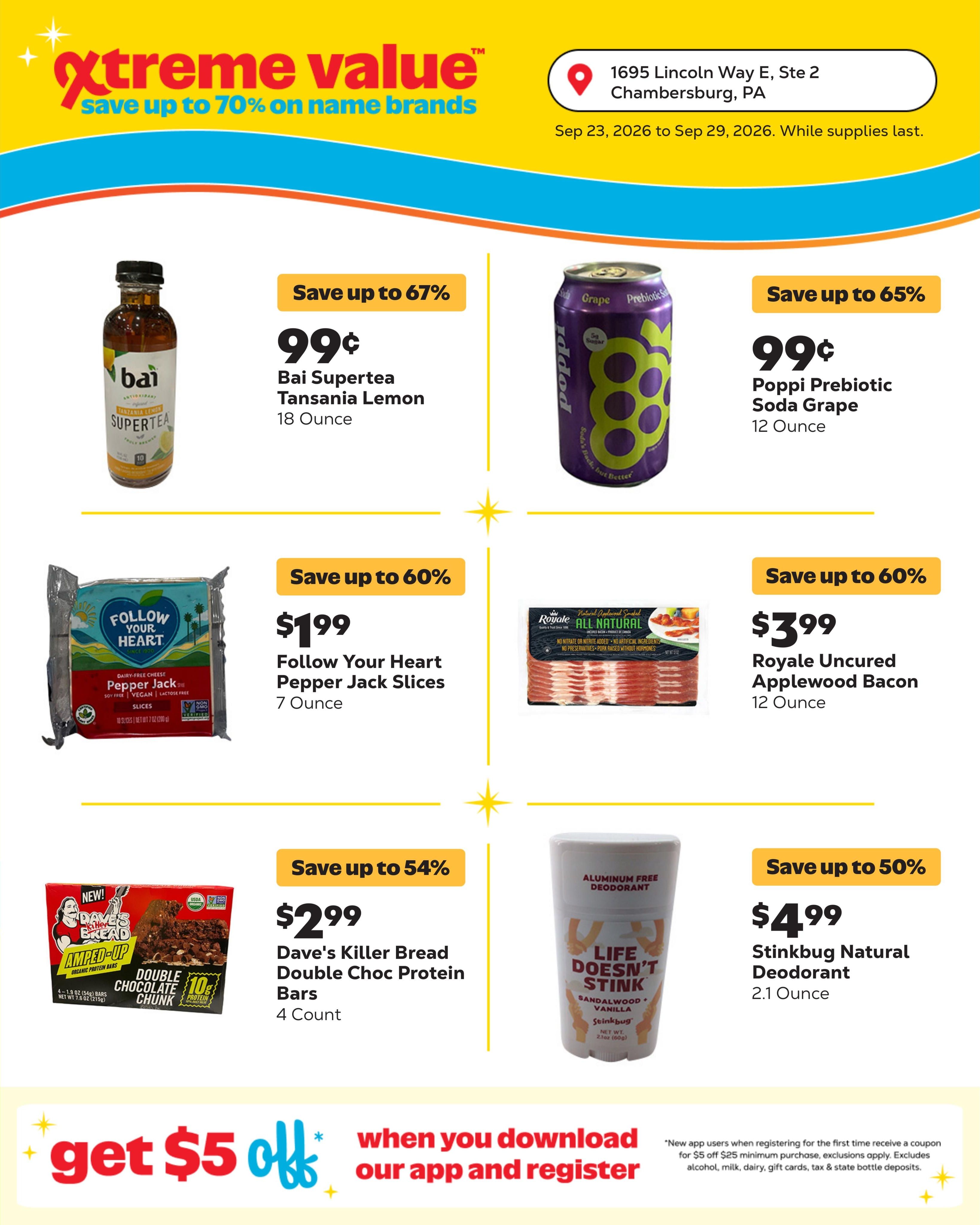 Grocery Outlet (Hagerstown Area, MD) Weekly Ad September 23 - 29, 2026