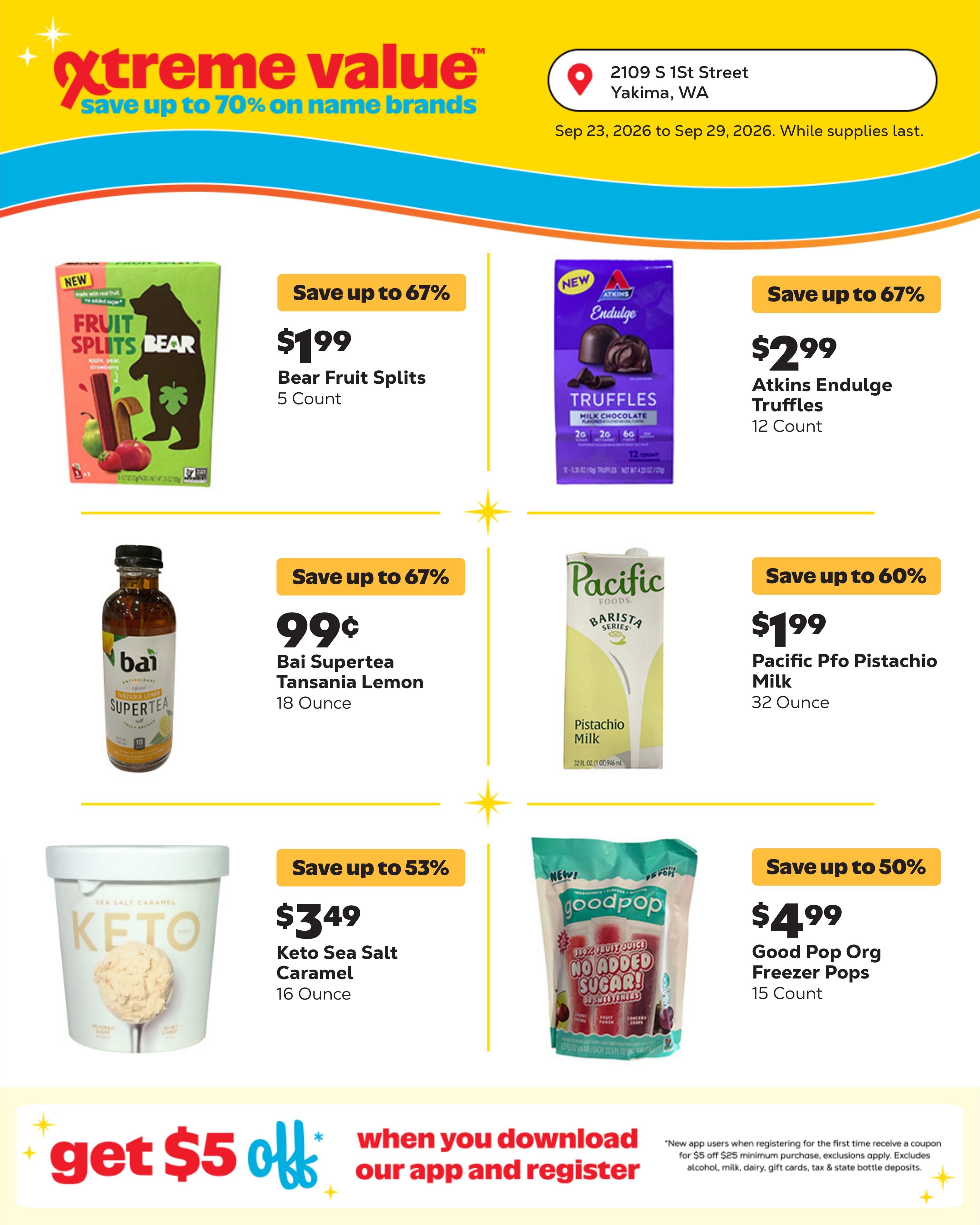 Grocery Outlet (Brownstown Area, WA) Weekly Ad September 23 - 29, 2026