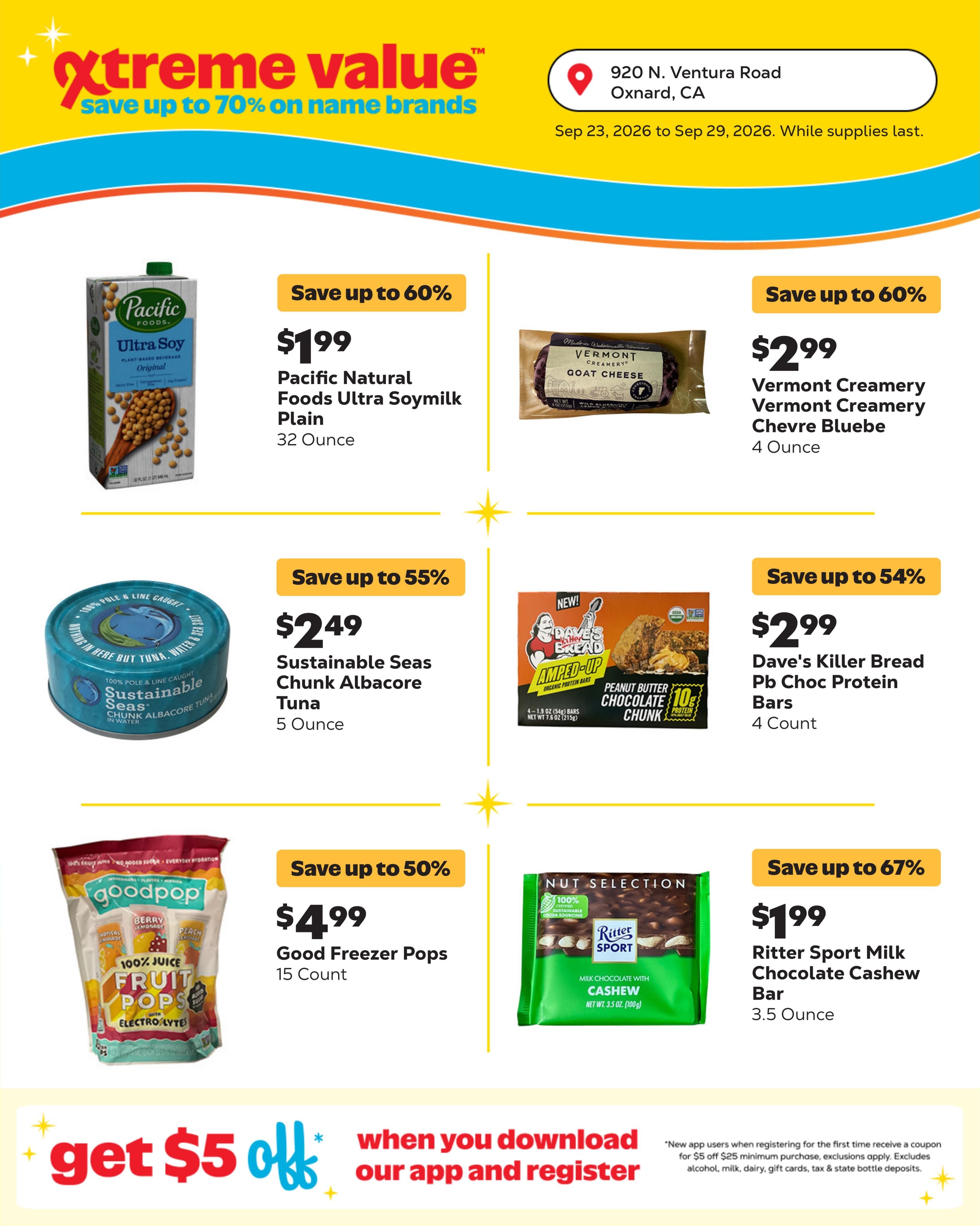 Grocery Outlet (Oxnard Area, CA) Weekly Ad September 23 - 29, 2026