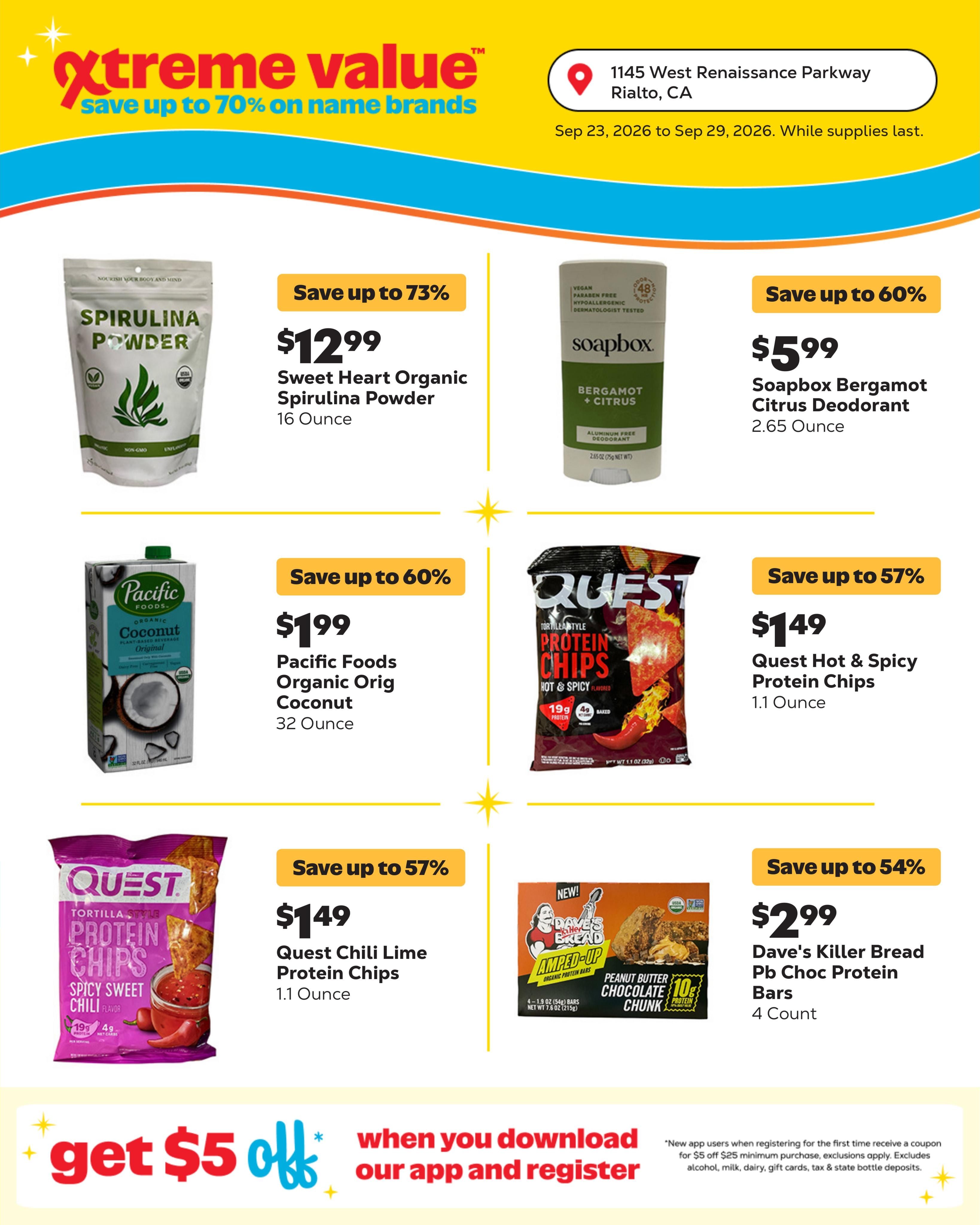 Grocery Outlet (Rialto-San Bernardino Area, CA) Weekly Ad September 23 - 29, 2026
