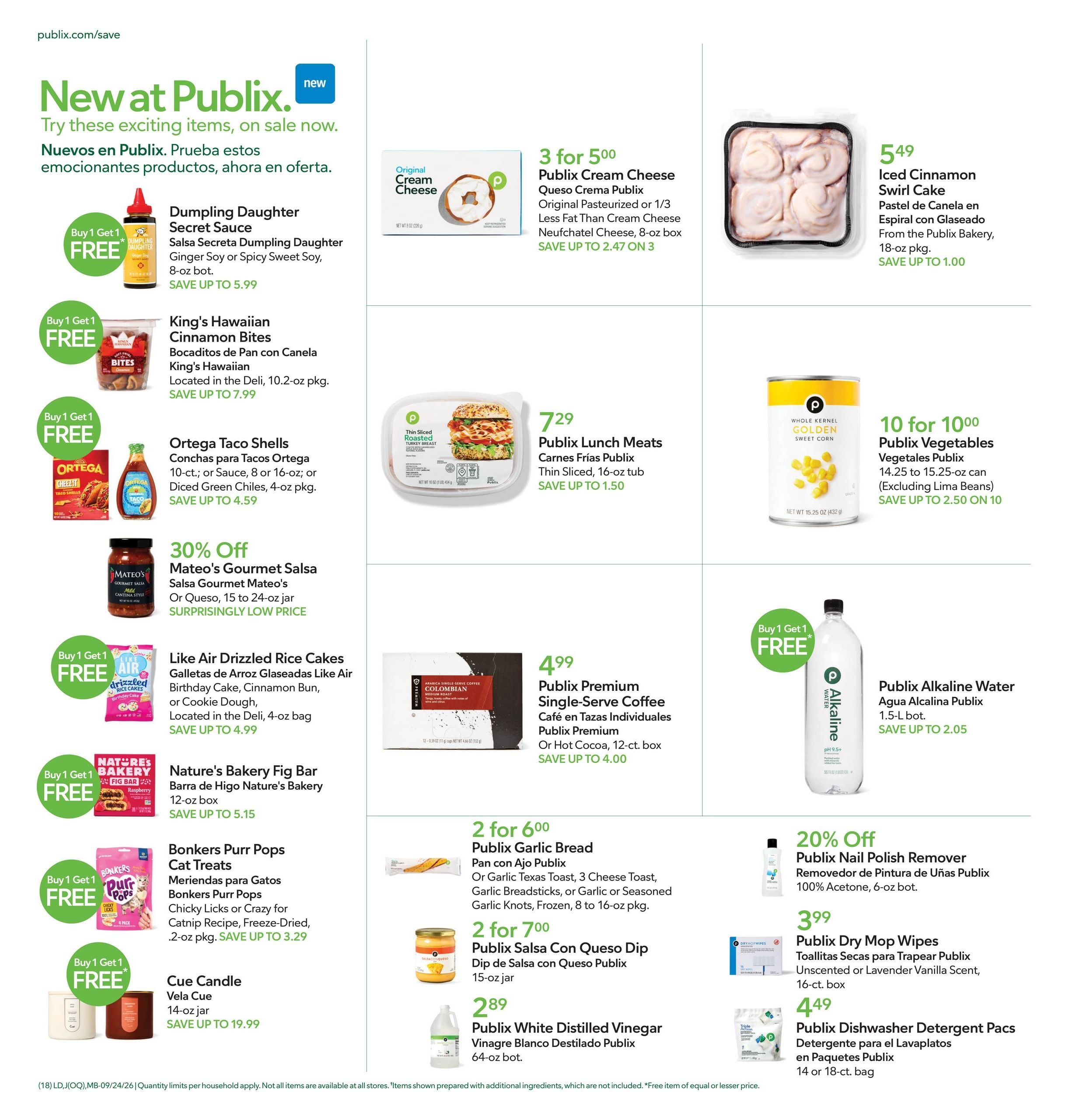 Publix (Boca Raton Area, FL) Anuncio Semanal Español Weekly Ad September 24 - 30, 2026