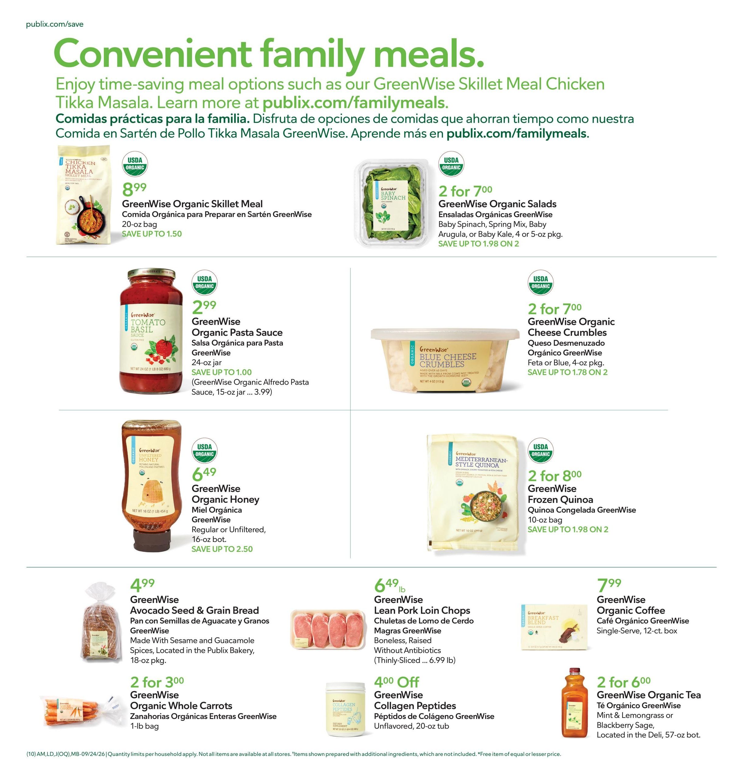 Publix (Jacksonville-Saint Augustine Area, FL) Anuncio Semanal Español Weekly Ad September 24 - 30, 2026