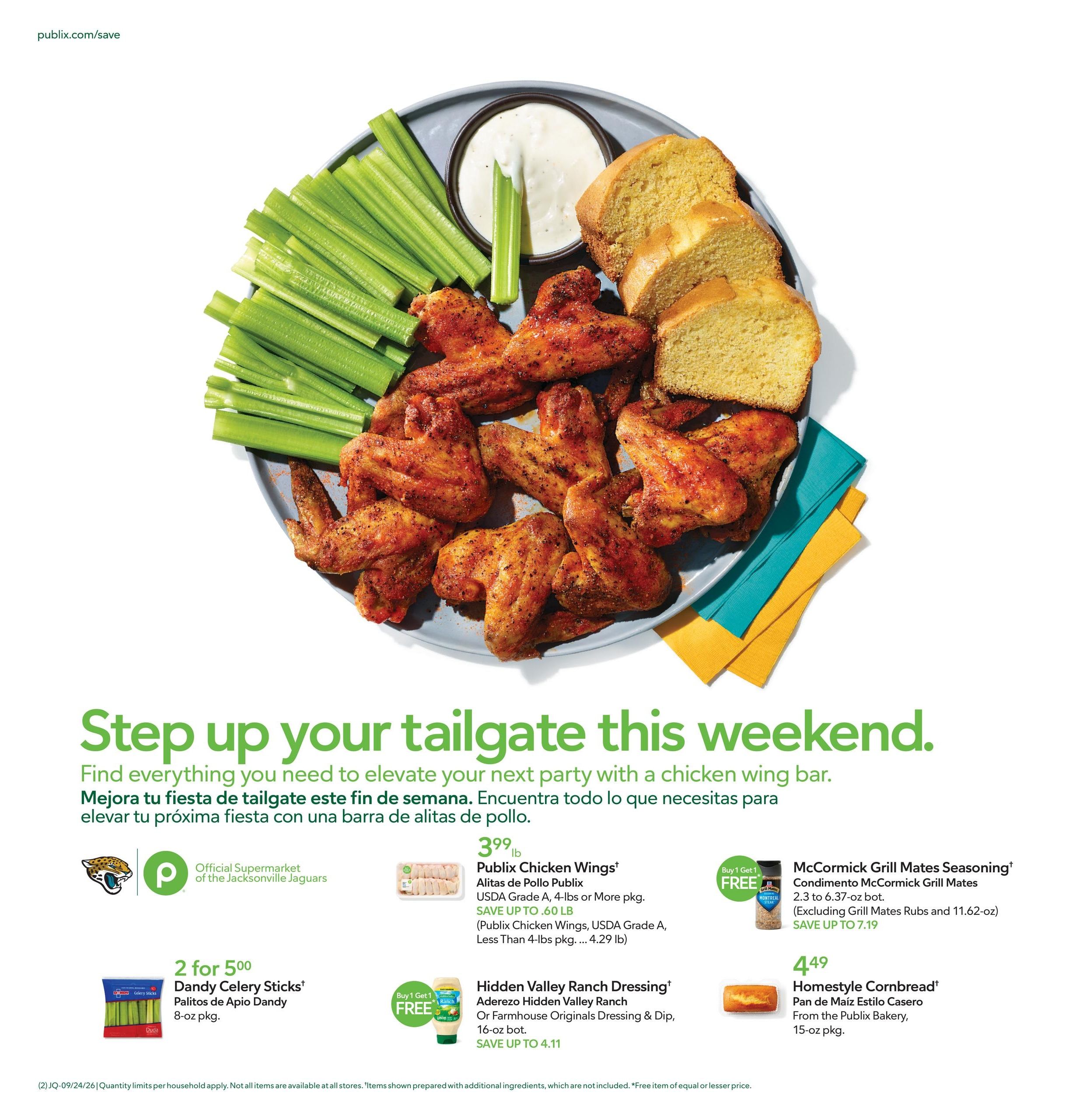 Publix (Jacksonville-Saint Augustine Area, FL) Anuncio Semanal Español Weekly Ad September 24 - 30, 2026